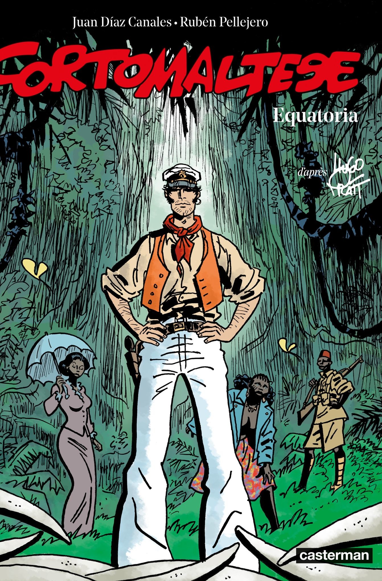 Corto Maltese, Equatoria, Juan Díaz Canales, Rubén Pellejero, Copertina, sfondo verticale per cellulare