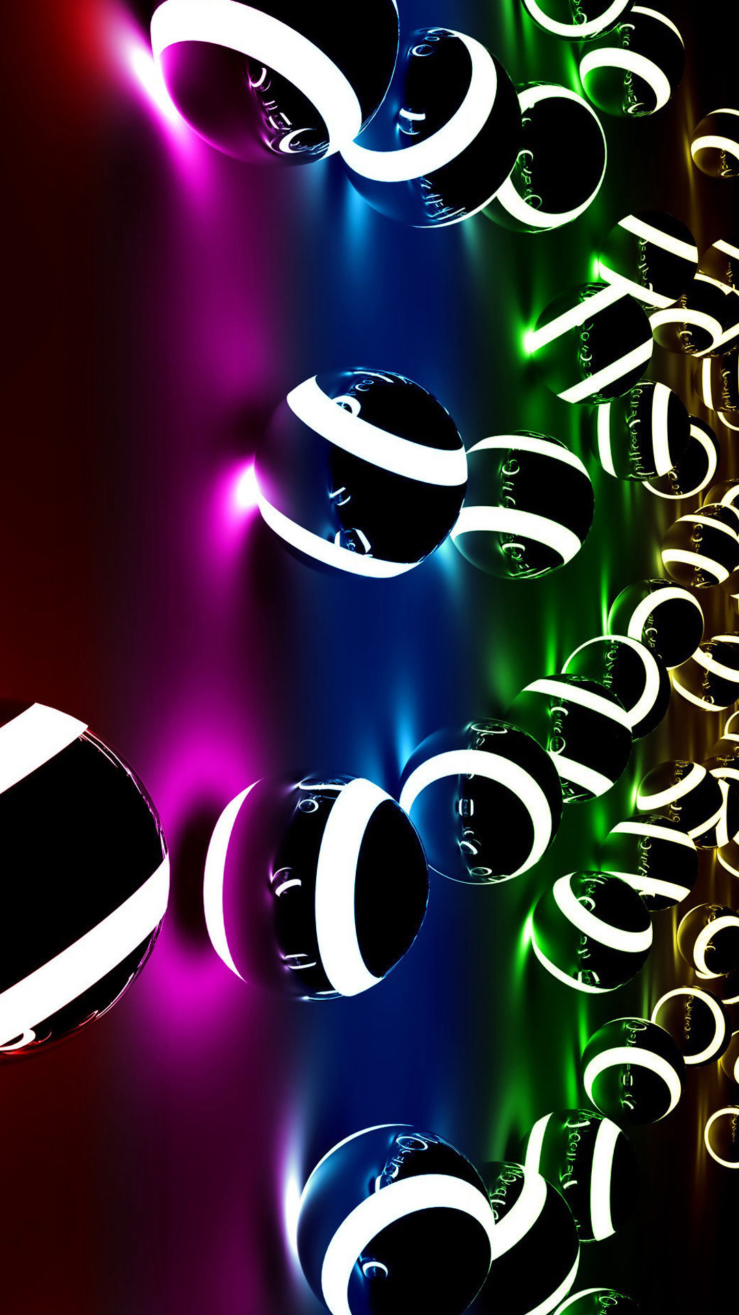 Bolle, Riflessi, Colori vivaci, Sfondo nero, schermata di blocco Samsung S5
