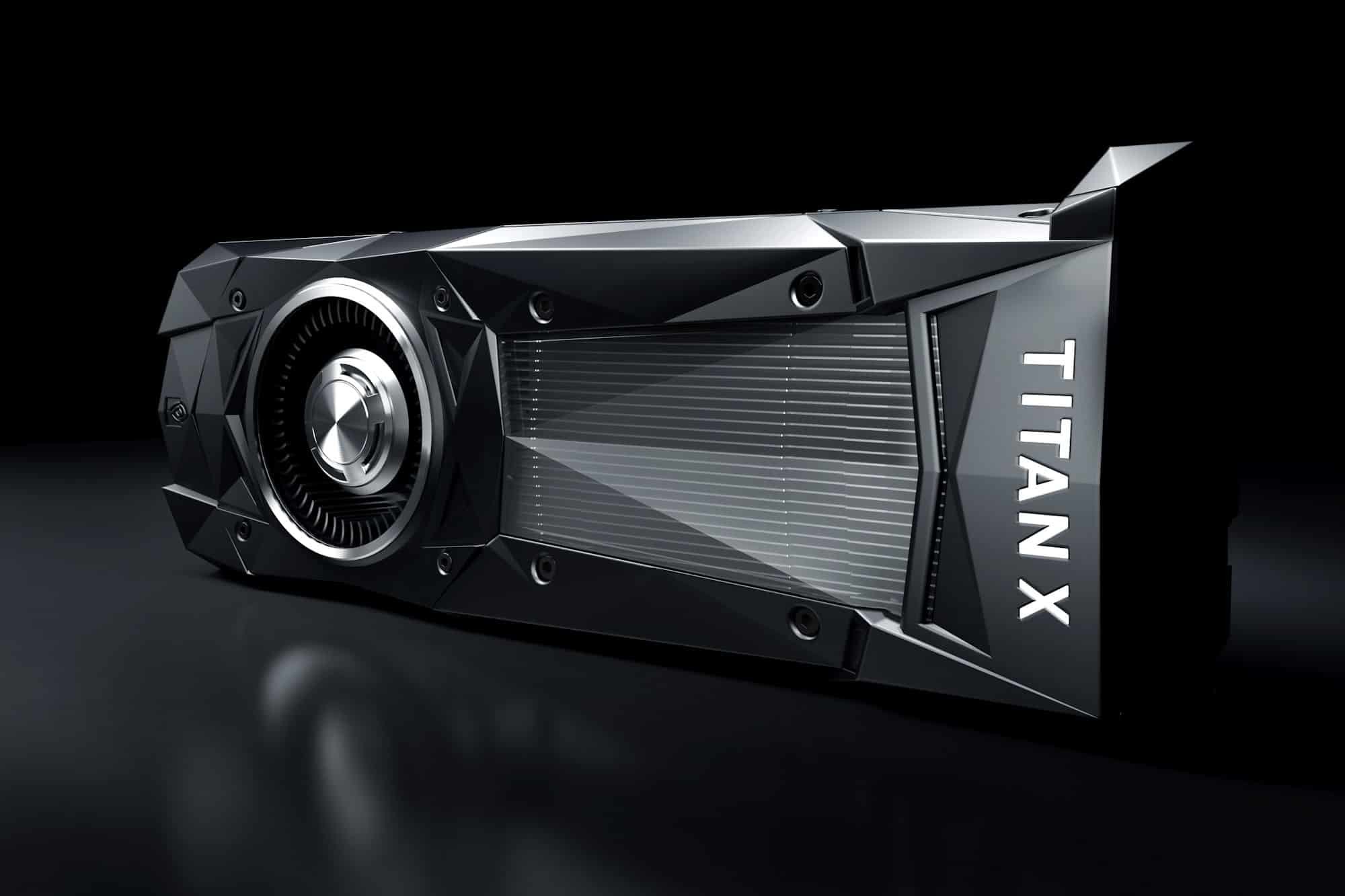 Nvidia GeForce GTX Titan X, Scheda video, GPU, Nero, Sfondo scuro, wallpaper desktop Full HD