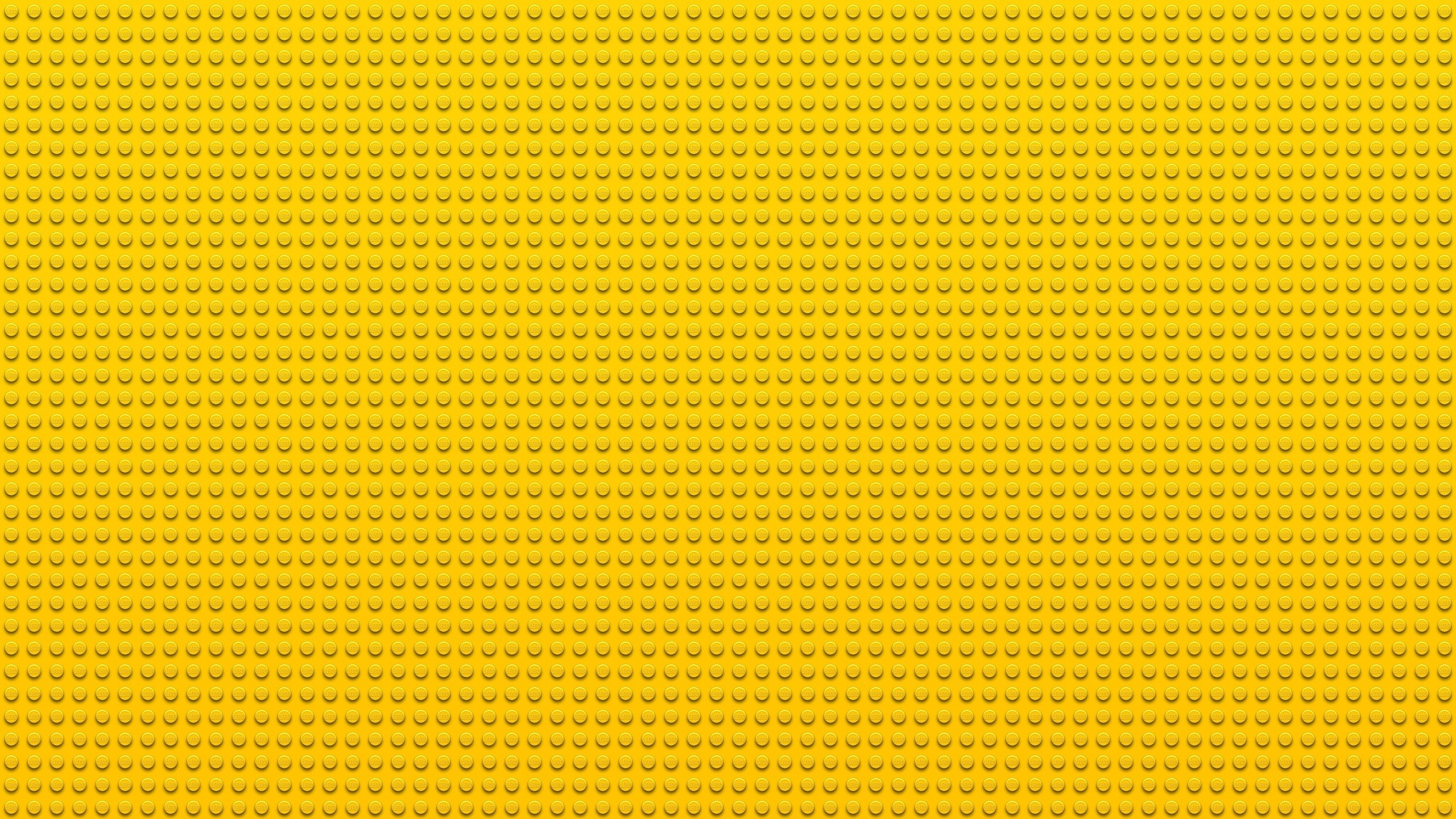 Piastra LEGO, Giallo, Texture, 2560x1440, immagine di sfondo