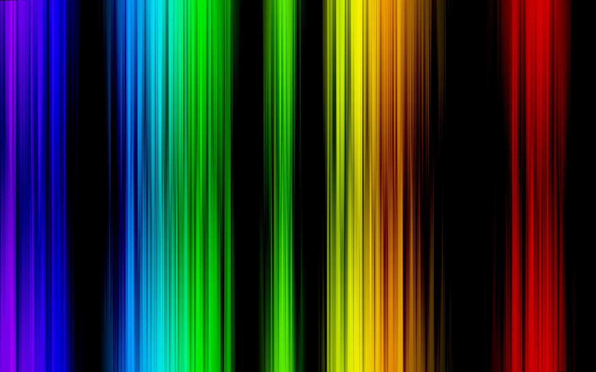 Strisce verticali, Colori arcobaleno, Sfondo nero, 16:10 Full HD, wallpaper widescreen