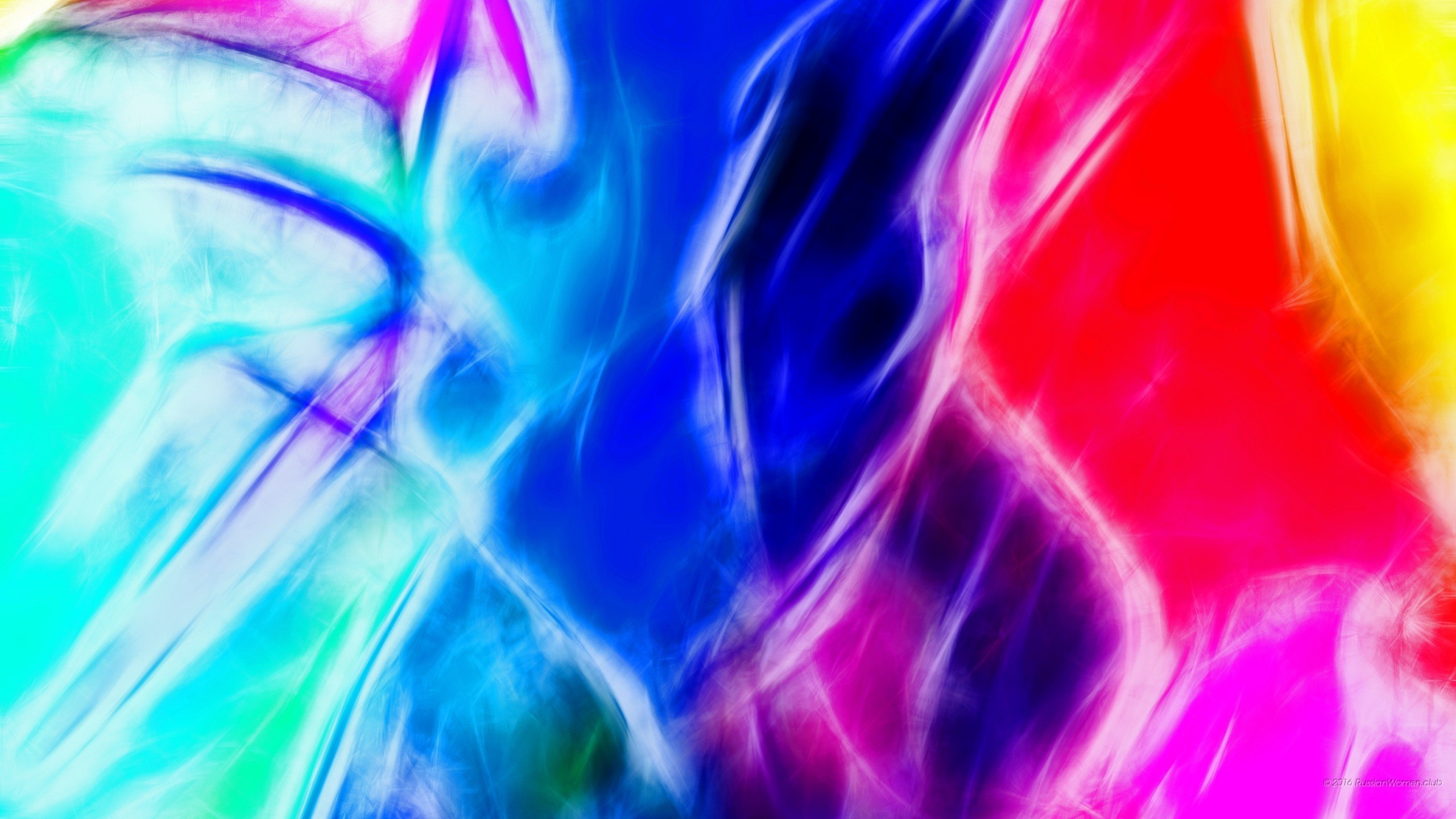 Astratto, Colori vivaci, Blu, Rosso, 2K, sfondo per portatile