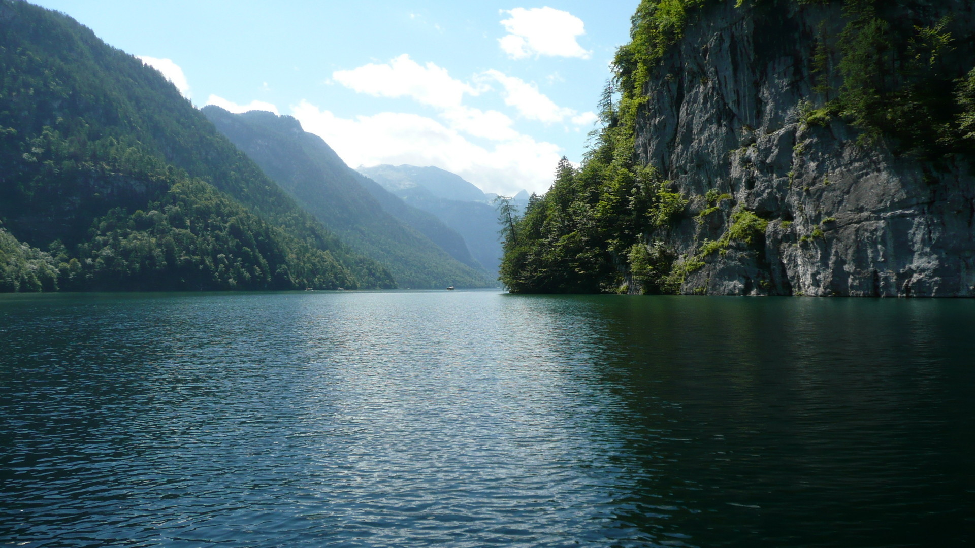 Lago, Montagne, Scogliera, 1920x1080, immagine di sfondo