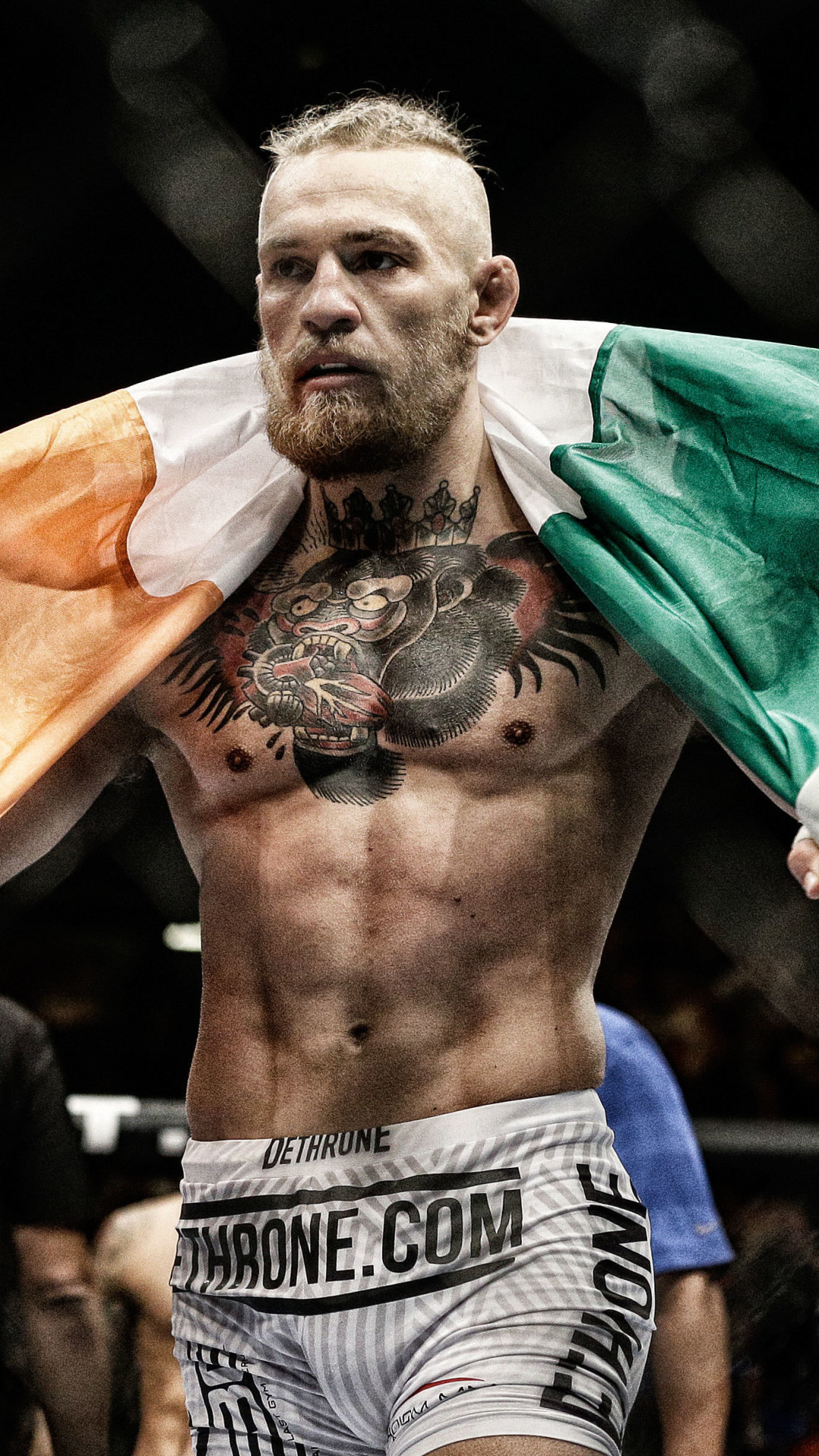 Conor McGregor, UFC, Bandiera irlandese, Tatuaggi, sfondo per iPhone e Android