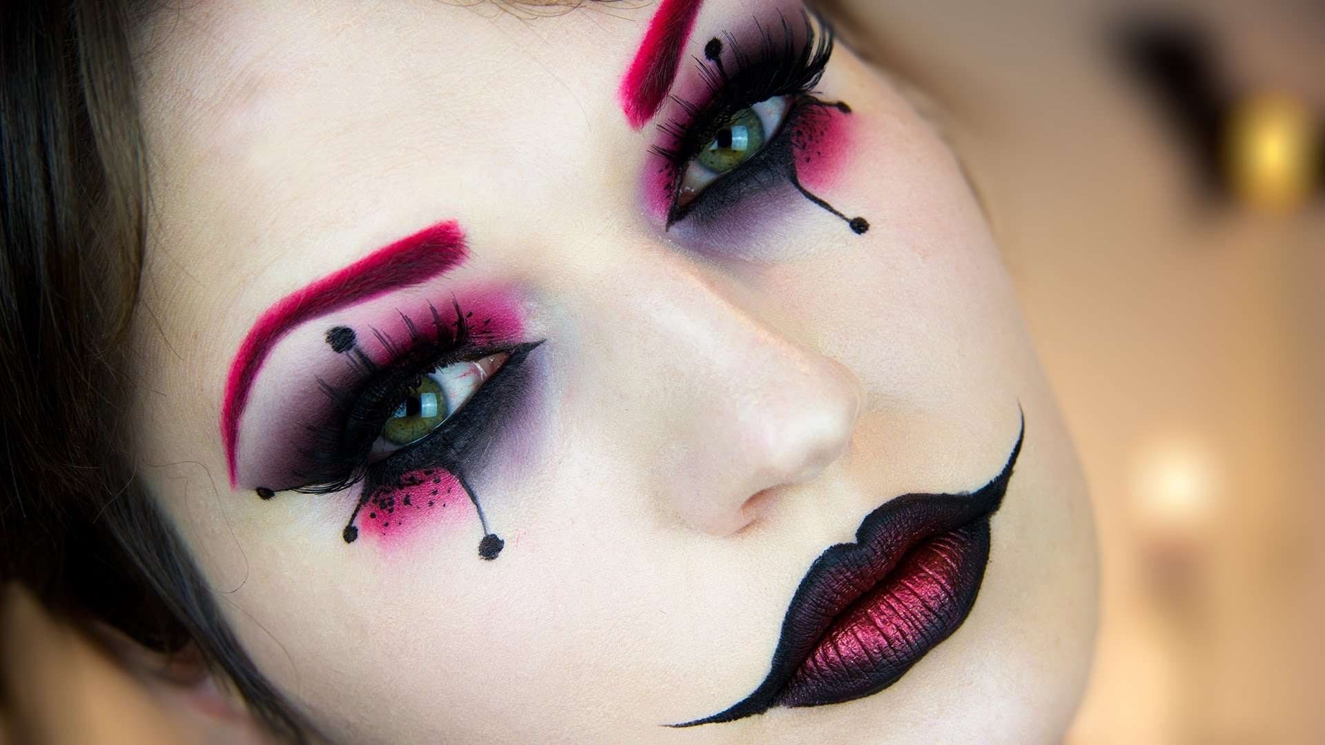 Harley Quinn, Trucco, Primo piano, Cosplay, 1920x1080, sfondo per PC