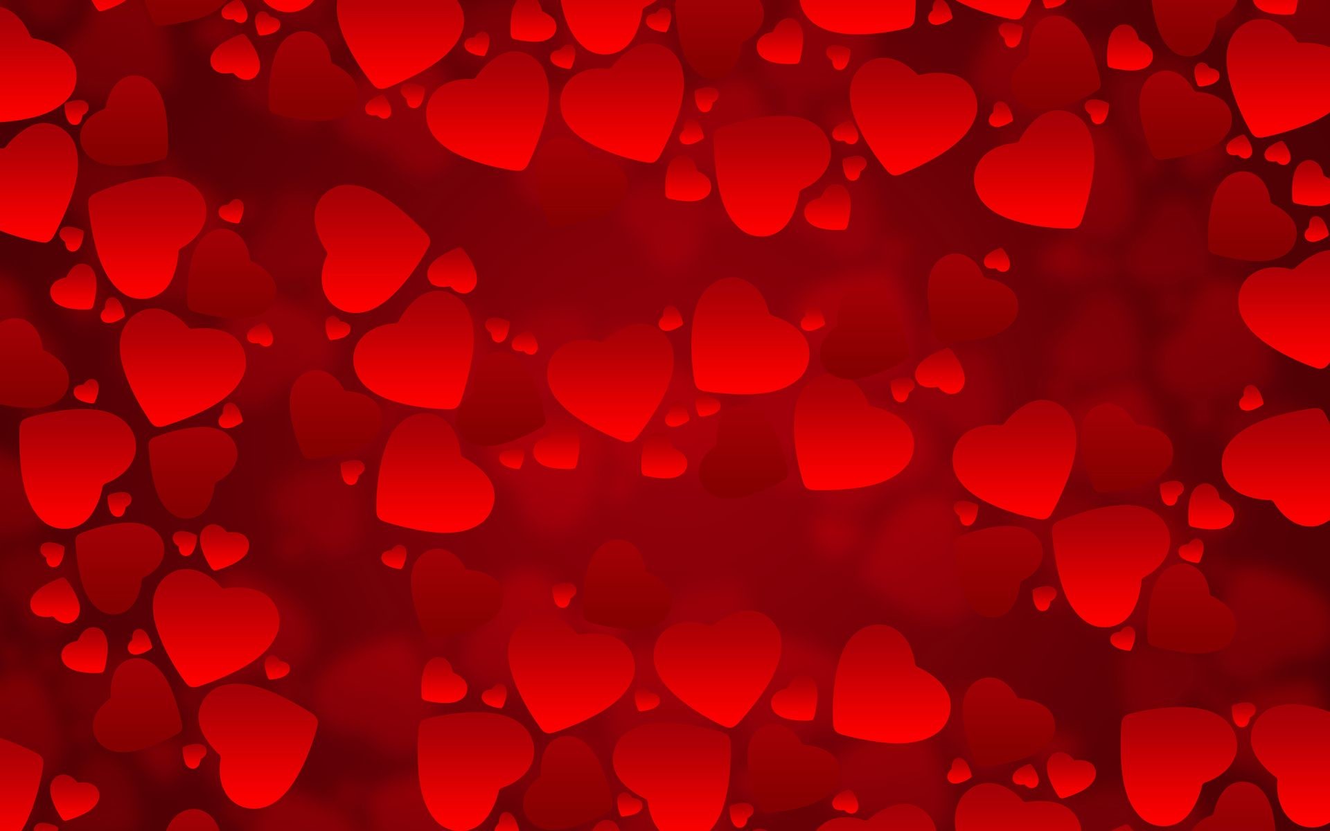 Cuori rossi, Pattern, Rosso, 16:10 Full HD, sfondo widescreen