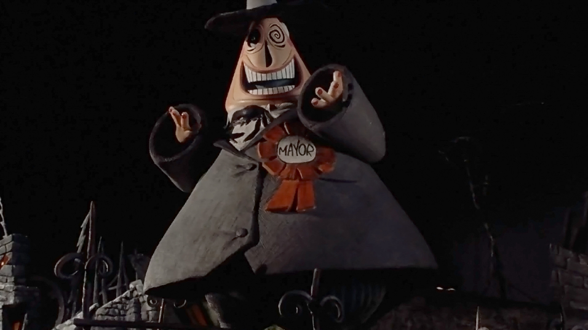 Sindaco di Halloween Town, Nightmare Before Christmas, Scena del film, Notte, sfondo per PC