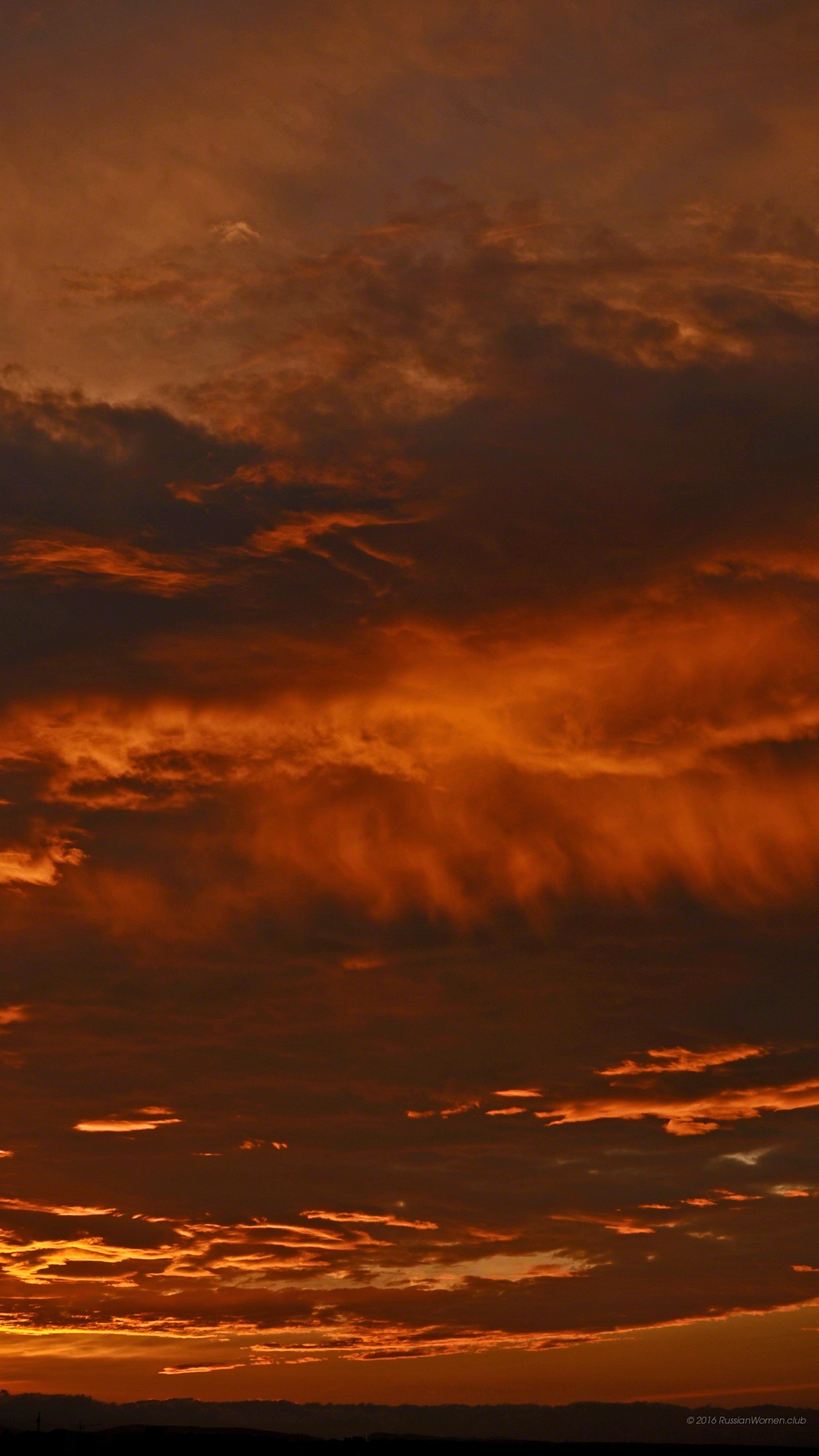 Tramonto, Nuvole, Cielo arancione, Crepuscolo, schermata di blocco del cellulare