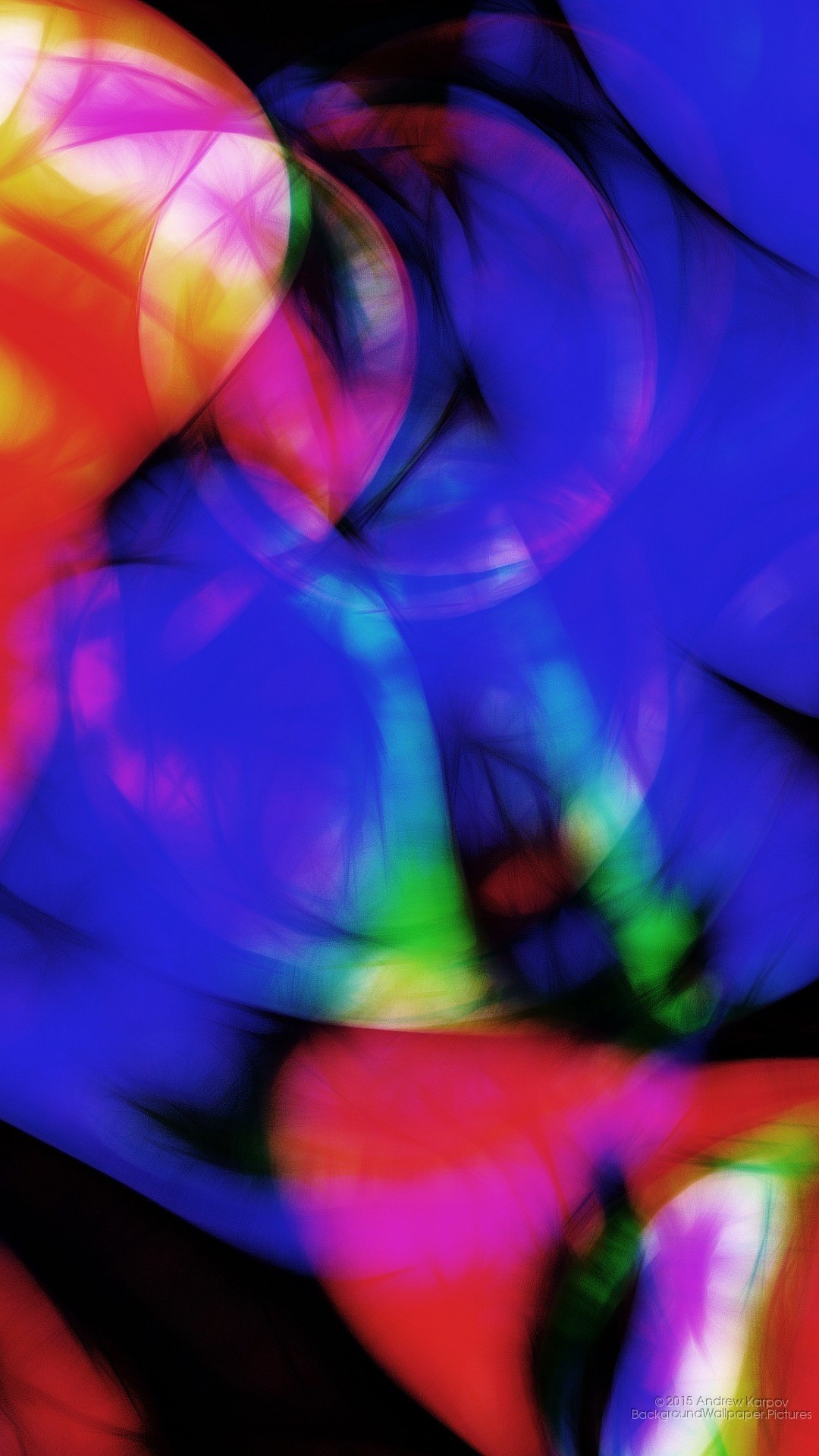 Arte astratta, Multicolore, Blu, Rosso, sfondo per Asus Zenfone