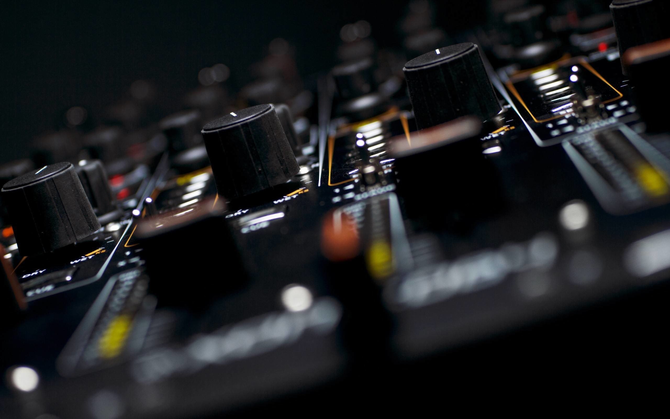 Mixer, Manopole, Macro, Scuro, 2K, sfondo per PC