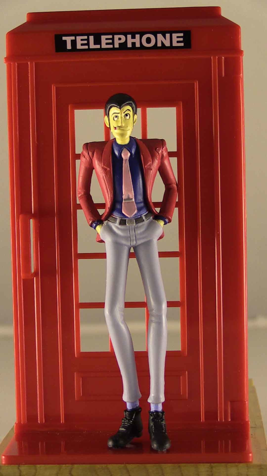 Lupin III, Cabina telefonica, Action figure, Full HD, sfondo verticale per cellulare