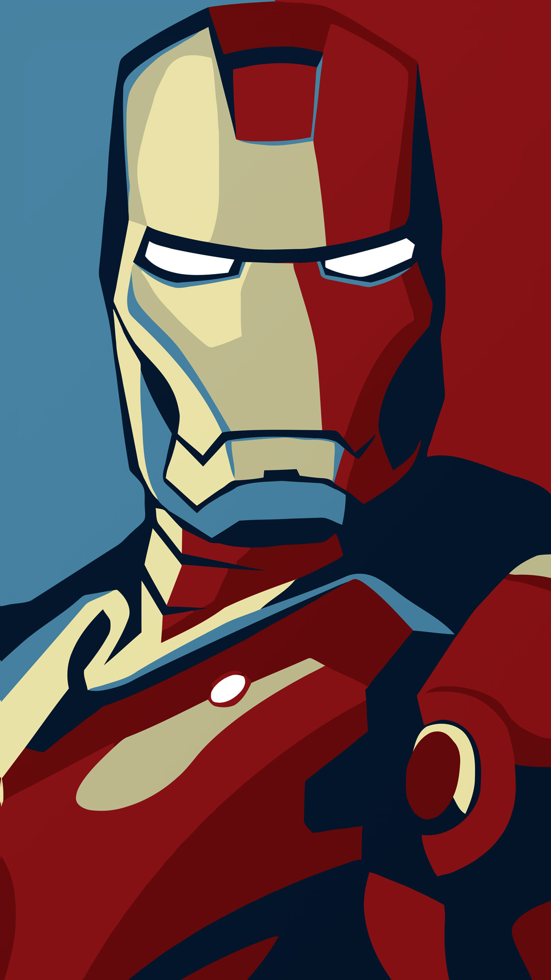 Iron Man, Stile poster Hope, Pop art, Full HD, sfondo per iPhone e Android