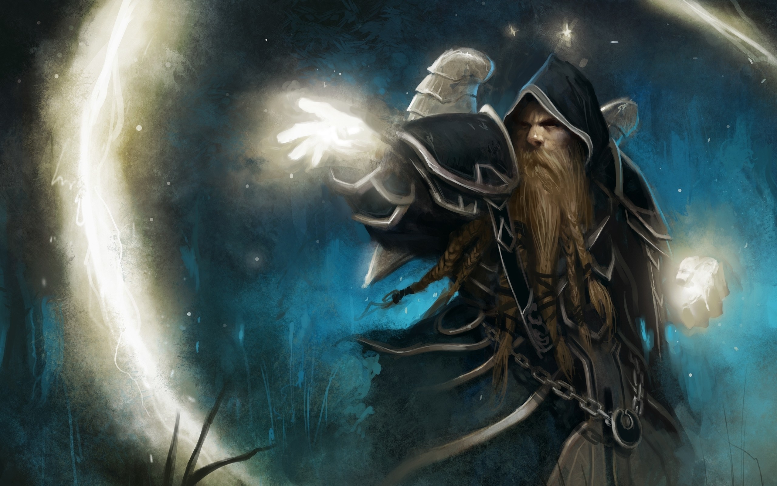 World of Warcraft, Mago, Magia, Notte, 2K, wallpaper per computer