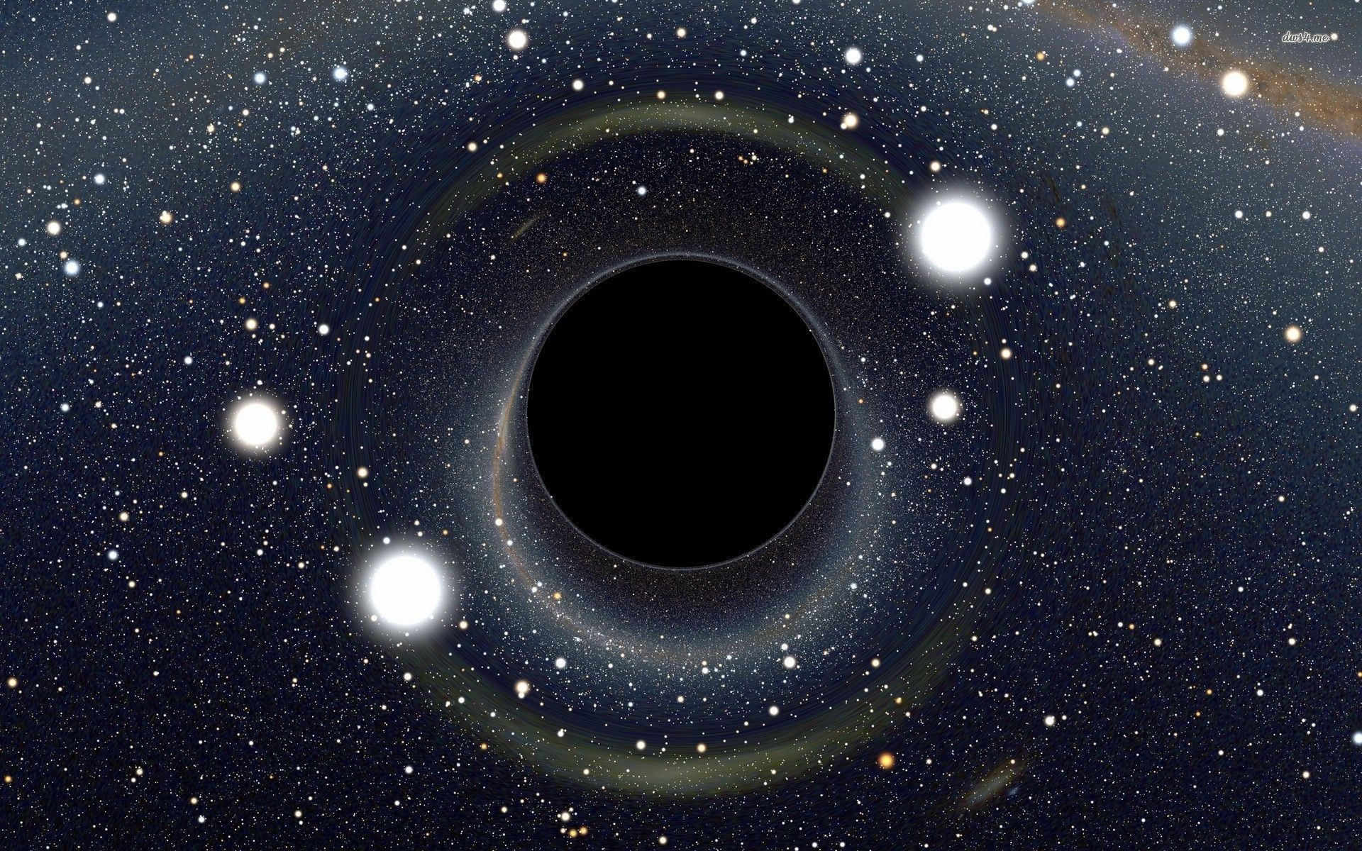 Buco nero, Lente gravitazionale, Stelle, 16:10 Full HD, sfondo widescreen