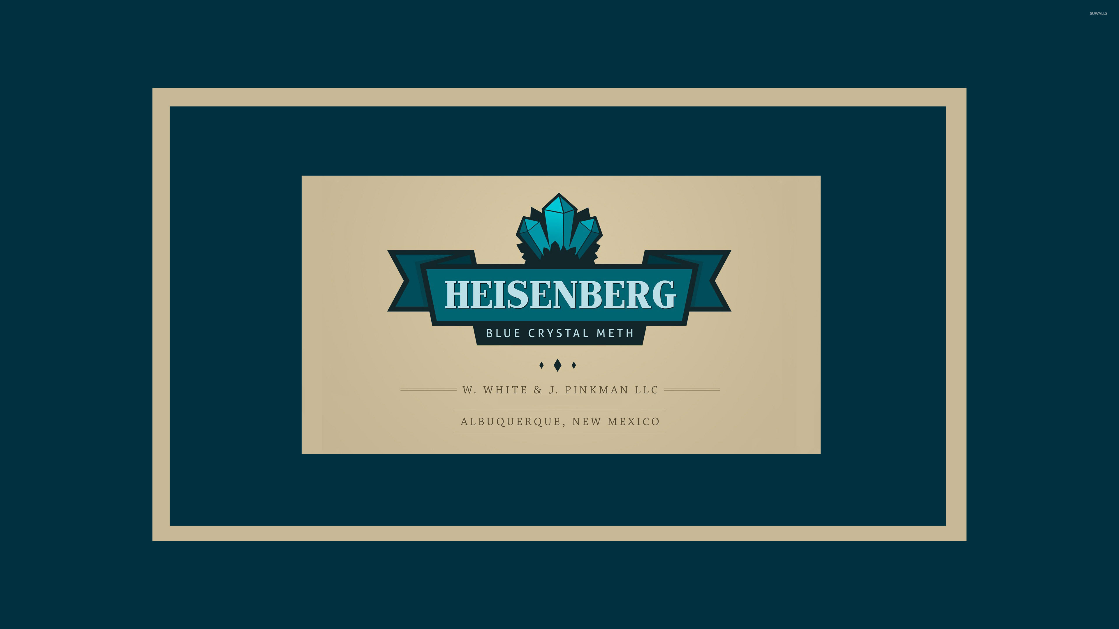Heisenberg, Breaking Bad, Blue Crystal Meth, Etichetta, 4K, sfondo per PC