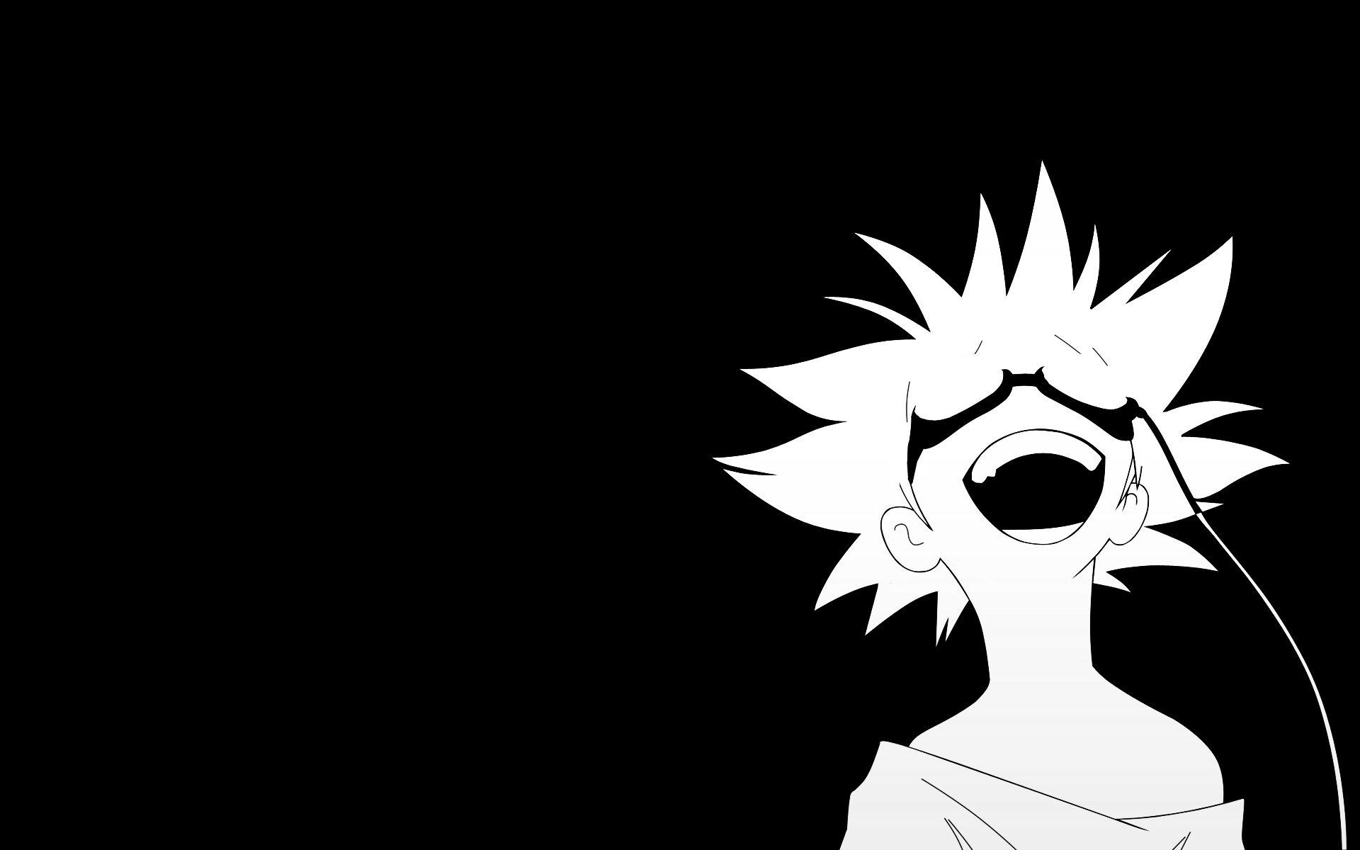 Ed, Cowboy Bebop, Bianco e nero, Minimalismo, Full HD, sfondo desktop