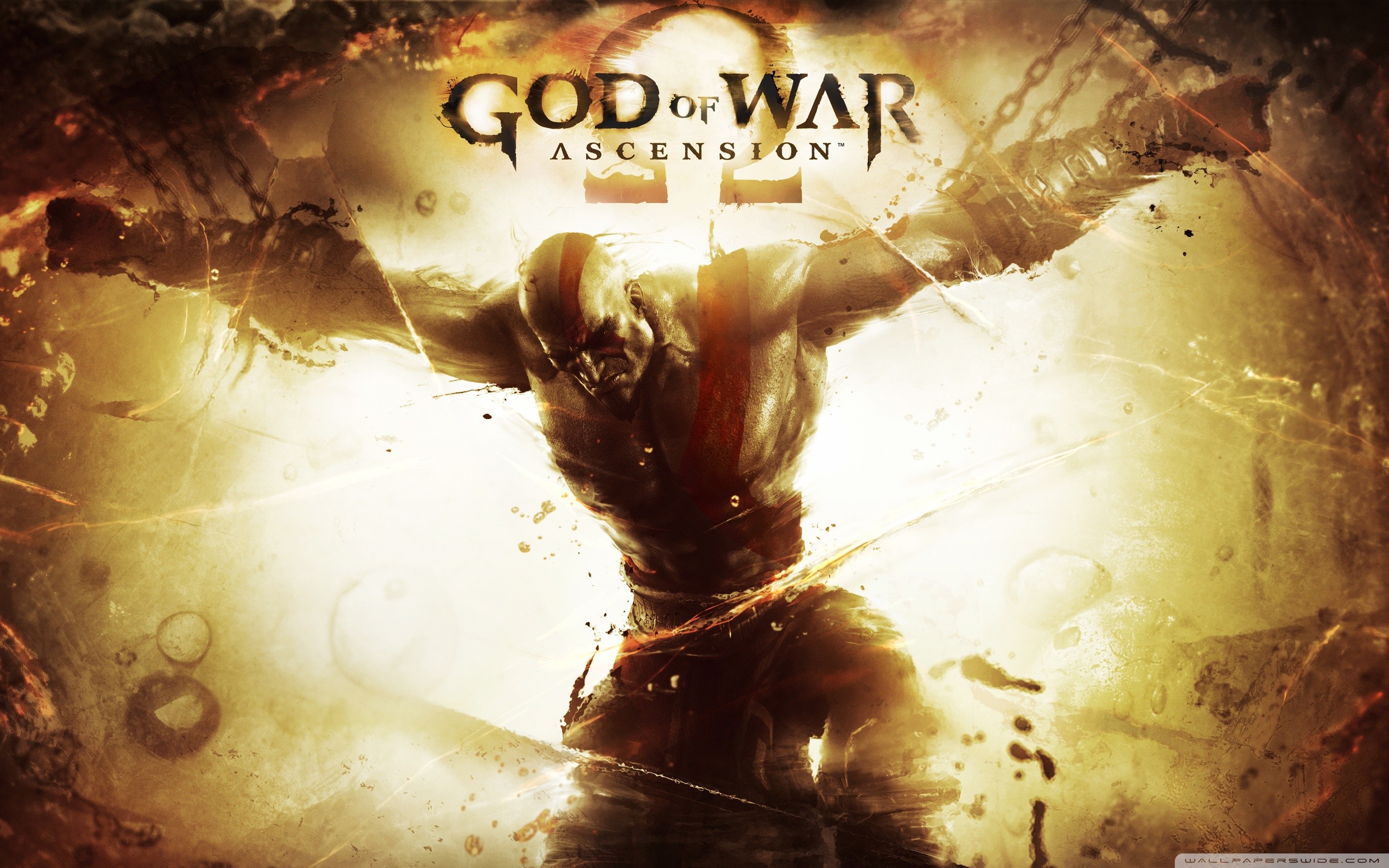 Kratos, God of War: Ascension, Logo, Catene, 2K, sfondo per PC