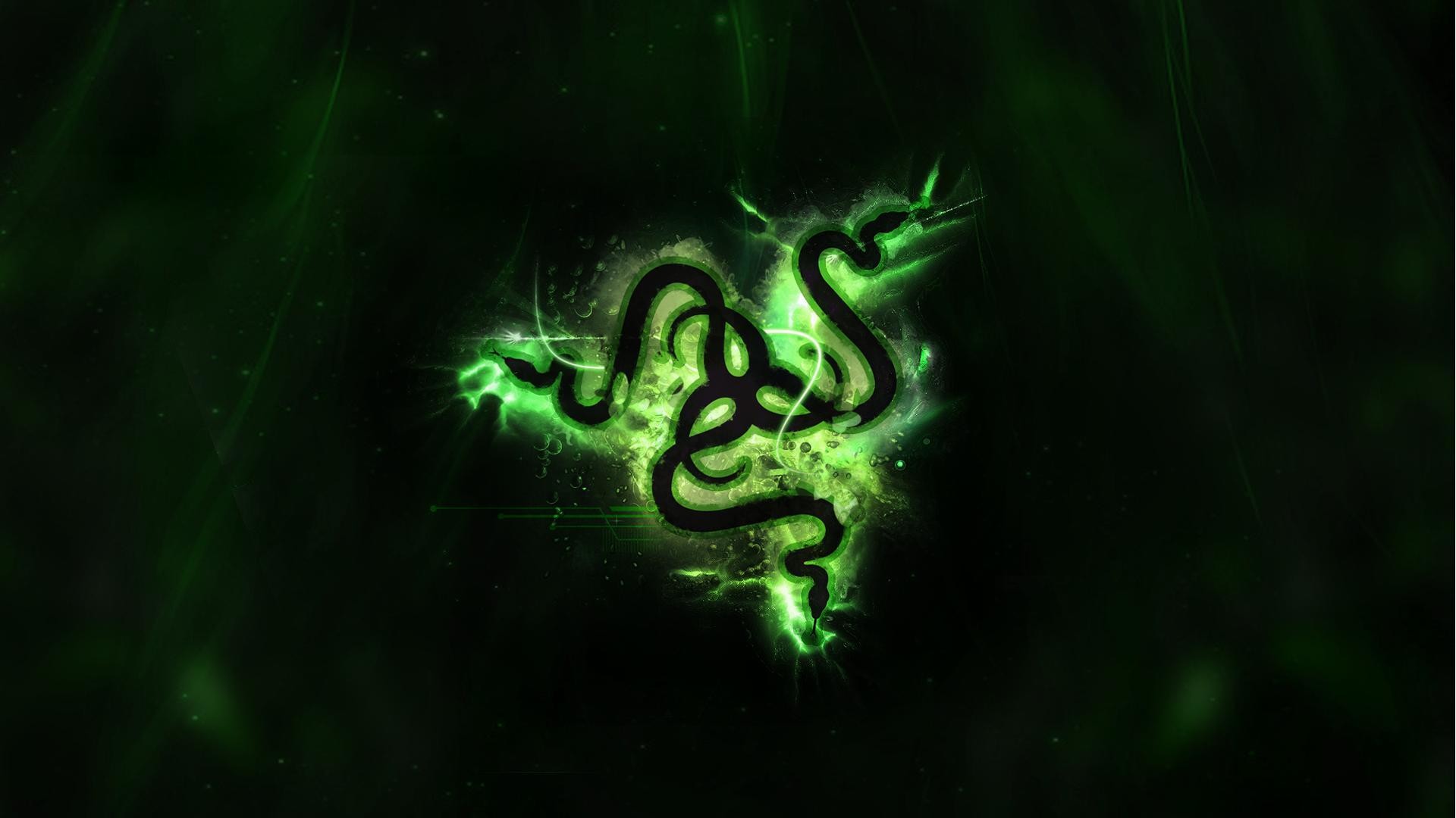 Razer, Logo Razer, Luce verde, Energia, Full HD 1080p, sfondo desktop