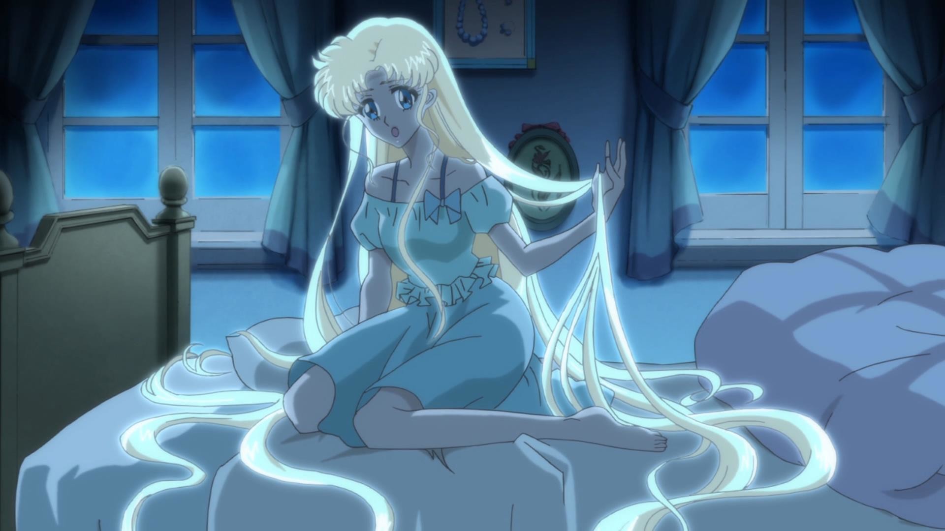 Queen Serenity, Sailor Moon Crystal, Camera da letto, Notte, 1920x1080, immagine di sfondo