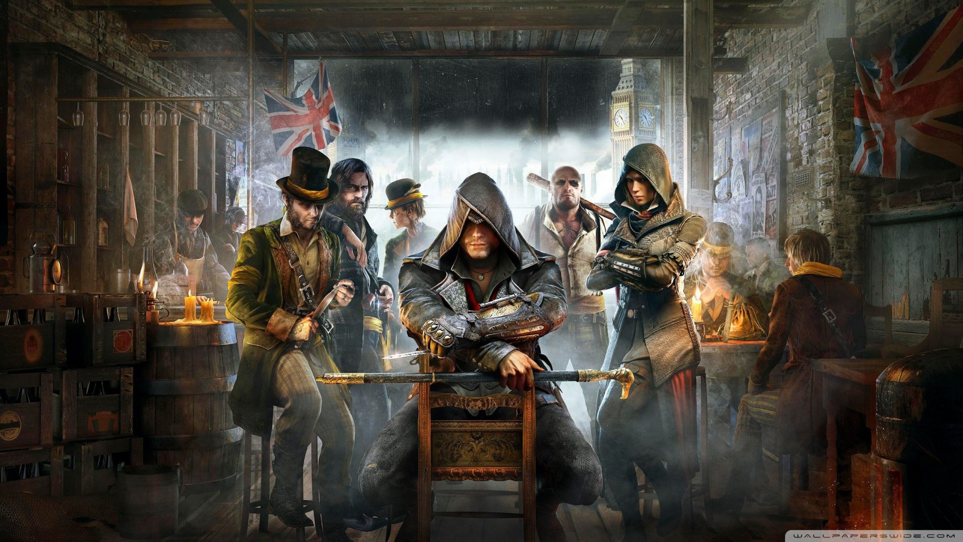 Assassin's Creed Syndicate, Jacob Frye, Evie Frye, Londra, Full HD, sfondo per portatile