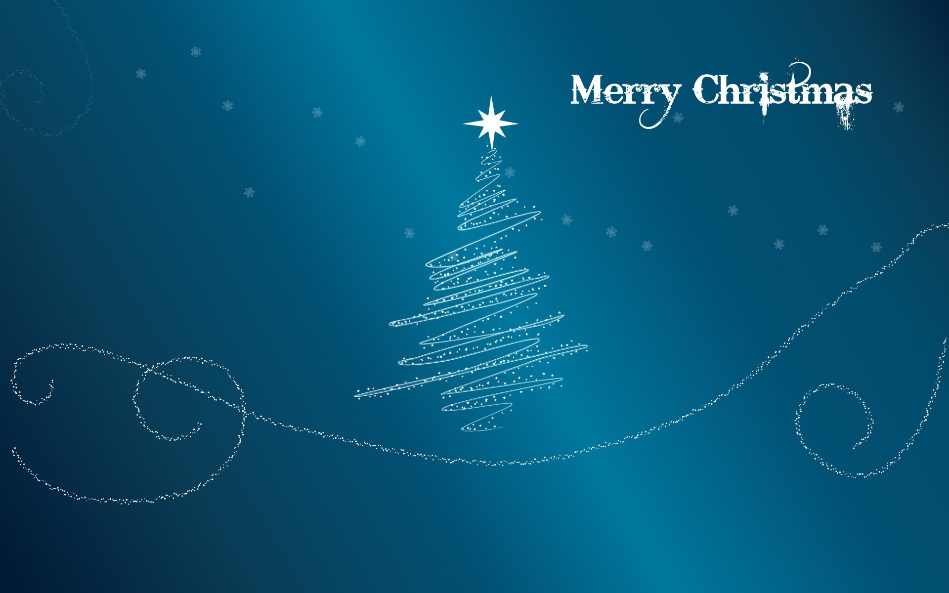 Albero di Natale stilizzato, Merry Christmas, Stella, Turchese, 1920x1200, sfondo per PC