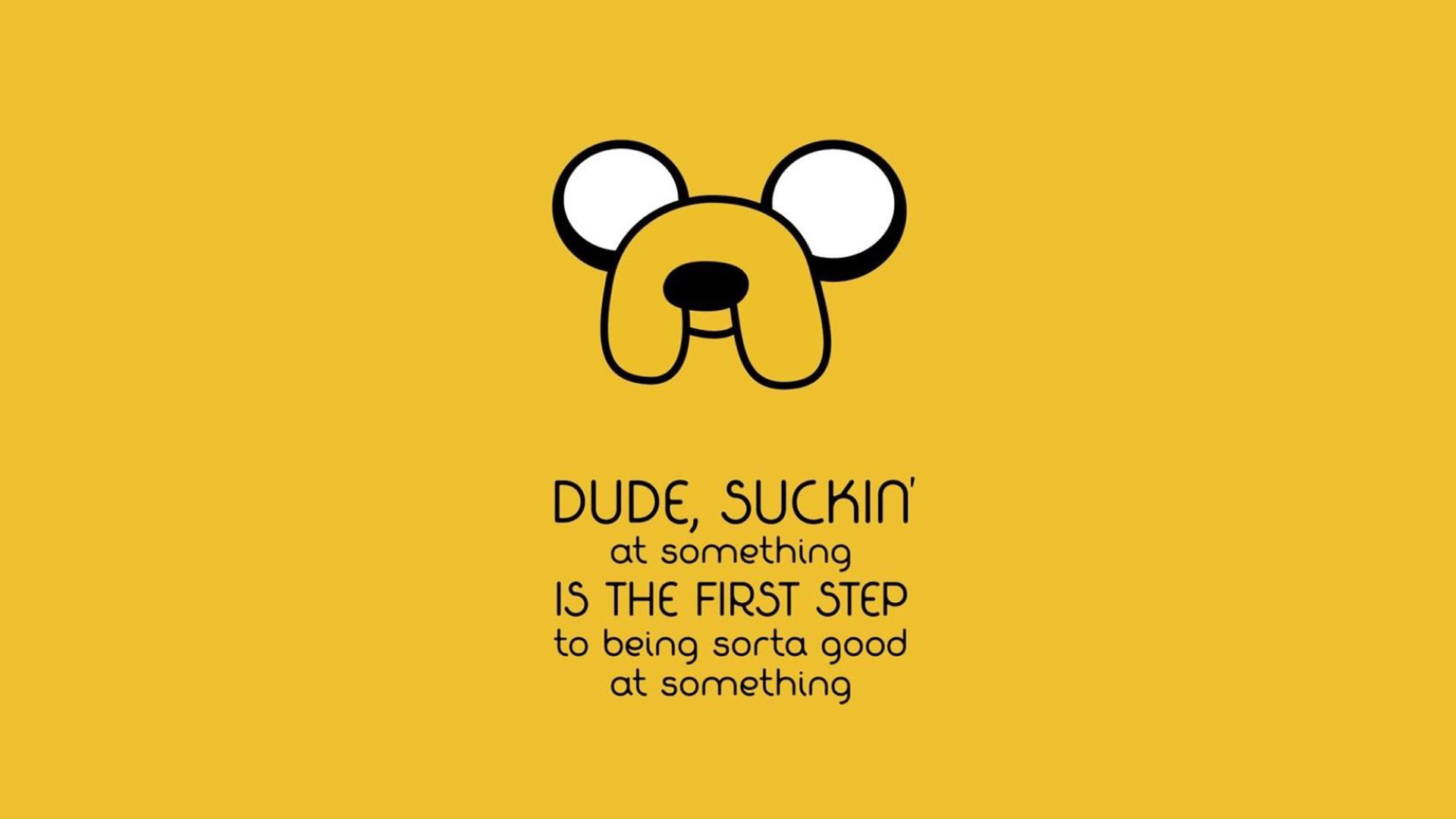 Jake il cane, Adventure Time, Citazione, Giallo, Full HD, sfondo per PC