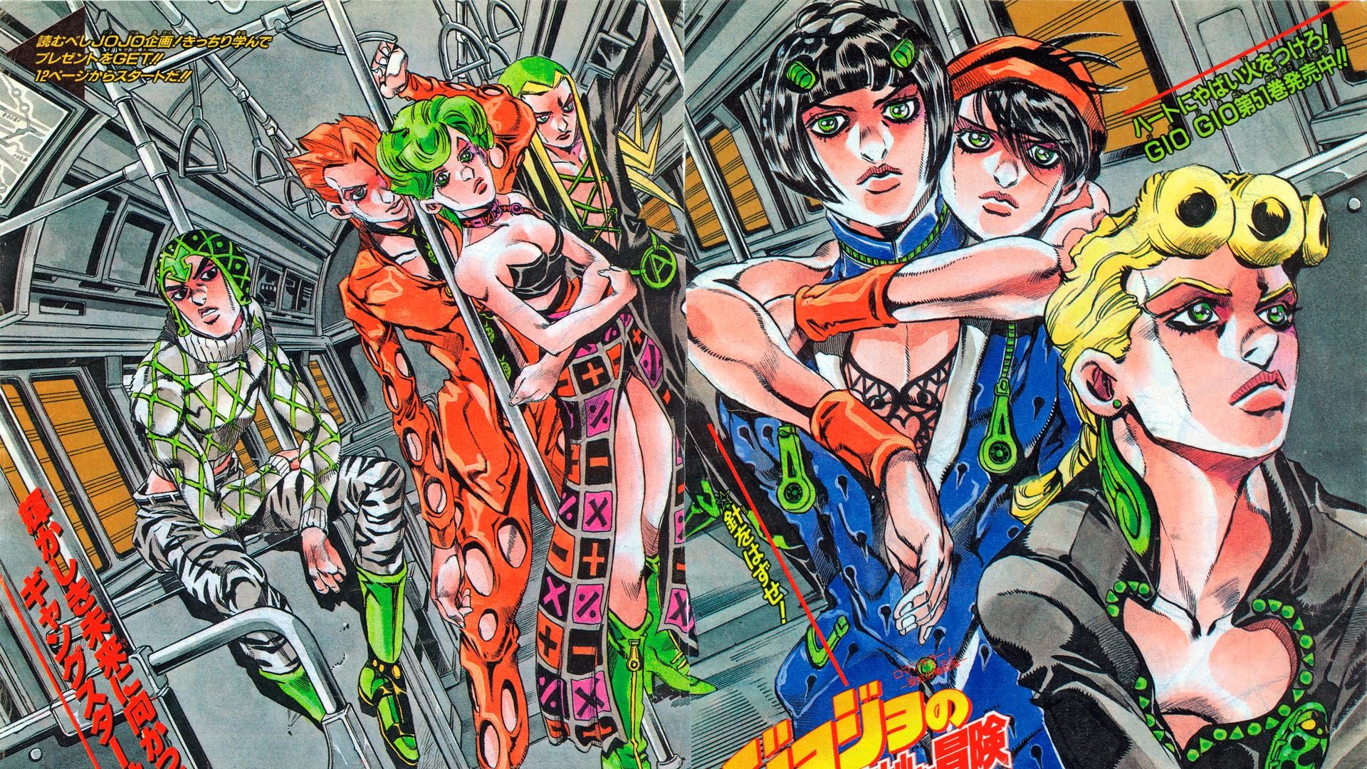 Le bizzarre avventure di JoJo, Vento Aureo, Giorno Giovanna, Bruno Bucciarati, Narancia Ghirga, sfondo 1080p