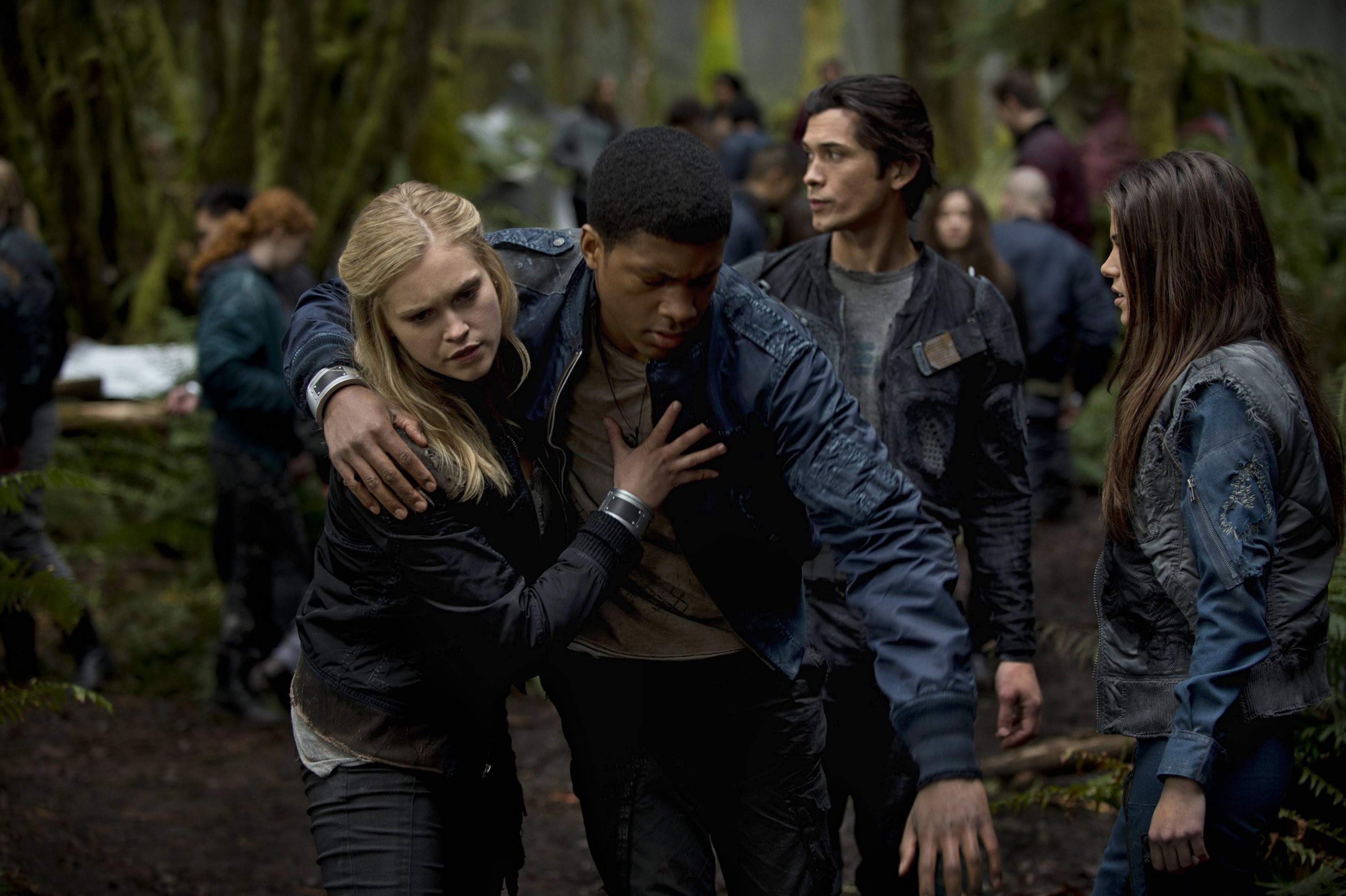 The 100, Eliza Taylor, Bob Morley, Foresta, 2K, sfondo desktop
