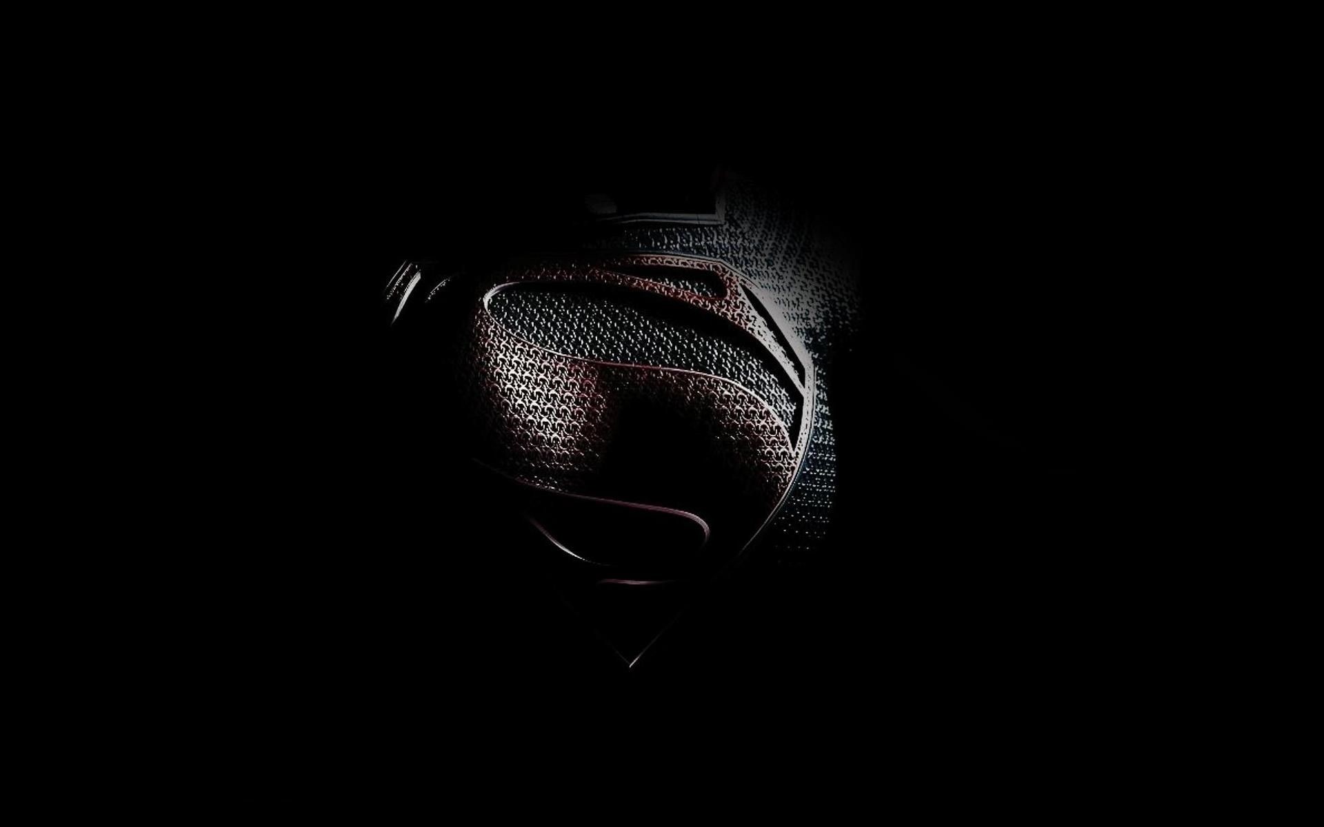 Superman, Man of Steel, Logo, DC Comics, Sfondo nero, 1920x1200, wallpaper desktop