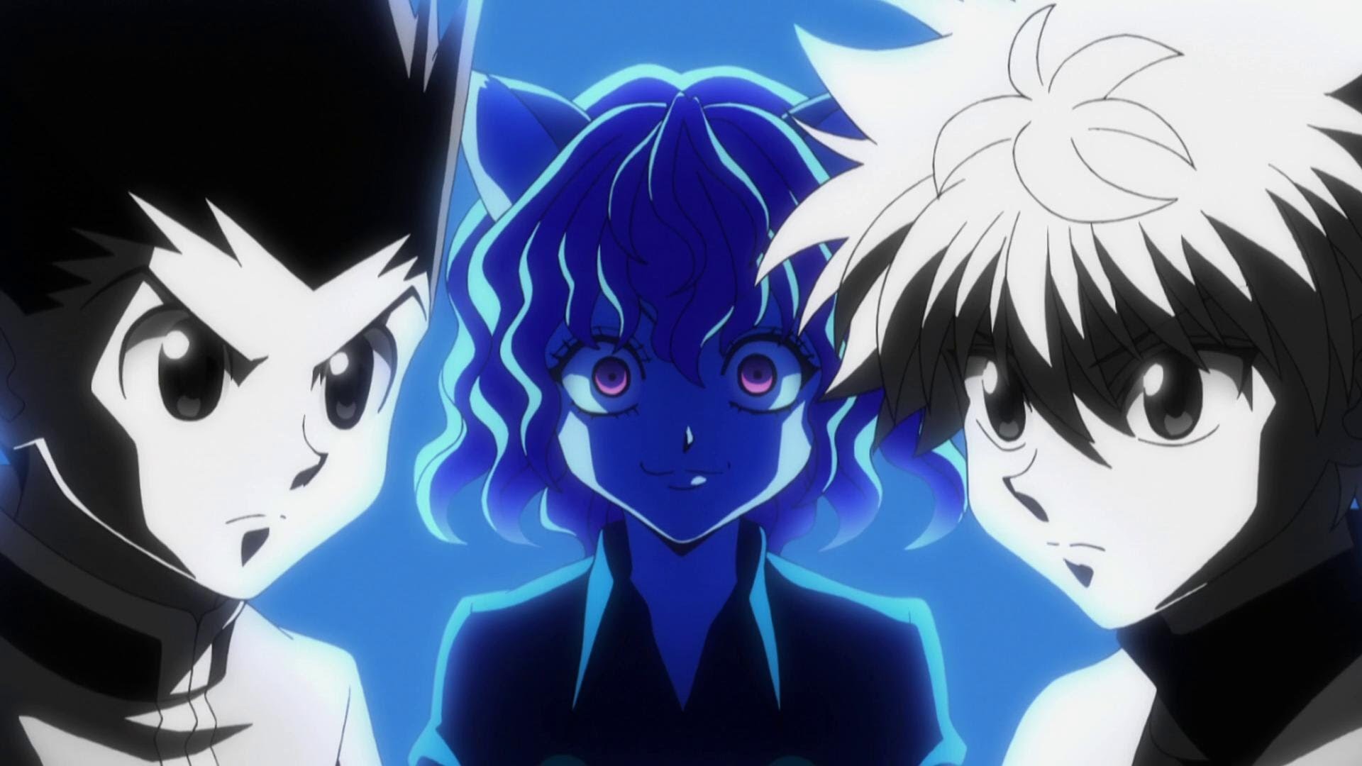 Gon Freecss, Killua Zoldyck, Neferpitou, Hunter x Hunter, 16:9 Full HD, sfondo widescreen