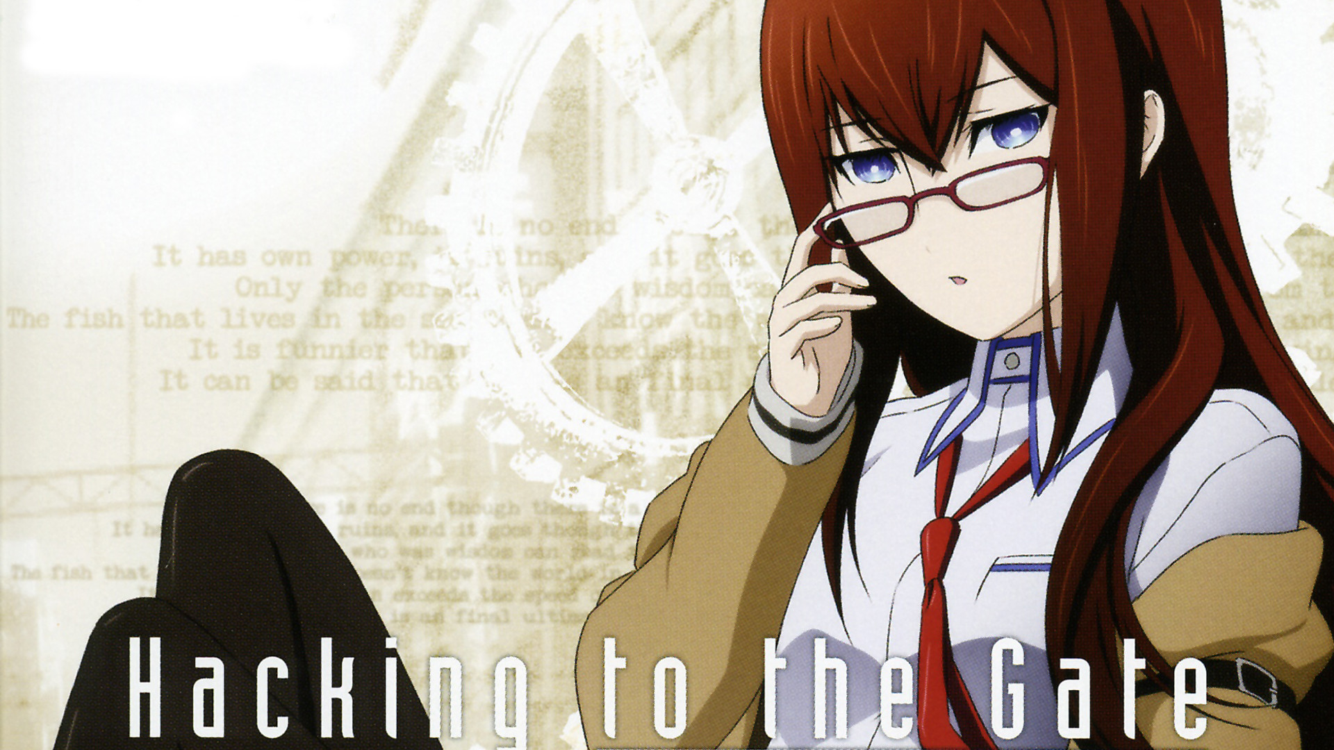 Kurisu Makise, Steins;Gate, Hacking to the Gate, Occhiali, Full HD, sfondo per portatile