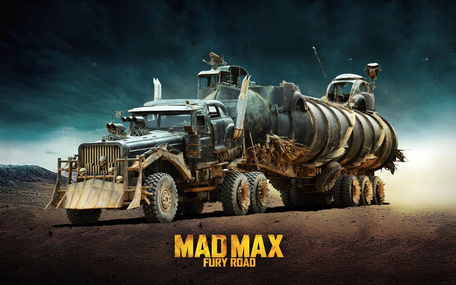 Mad Max: Fury Road, War Rig, Camion, Logo, Full HD, sfondo Windows 11