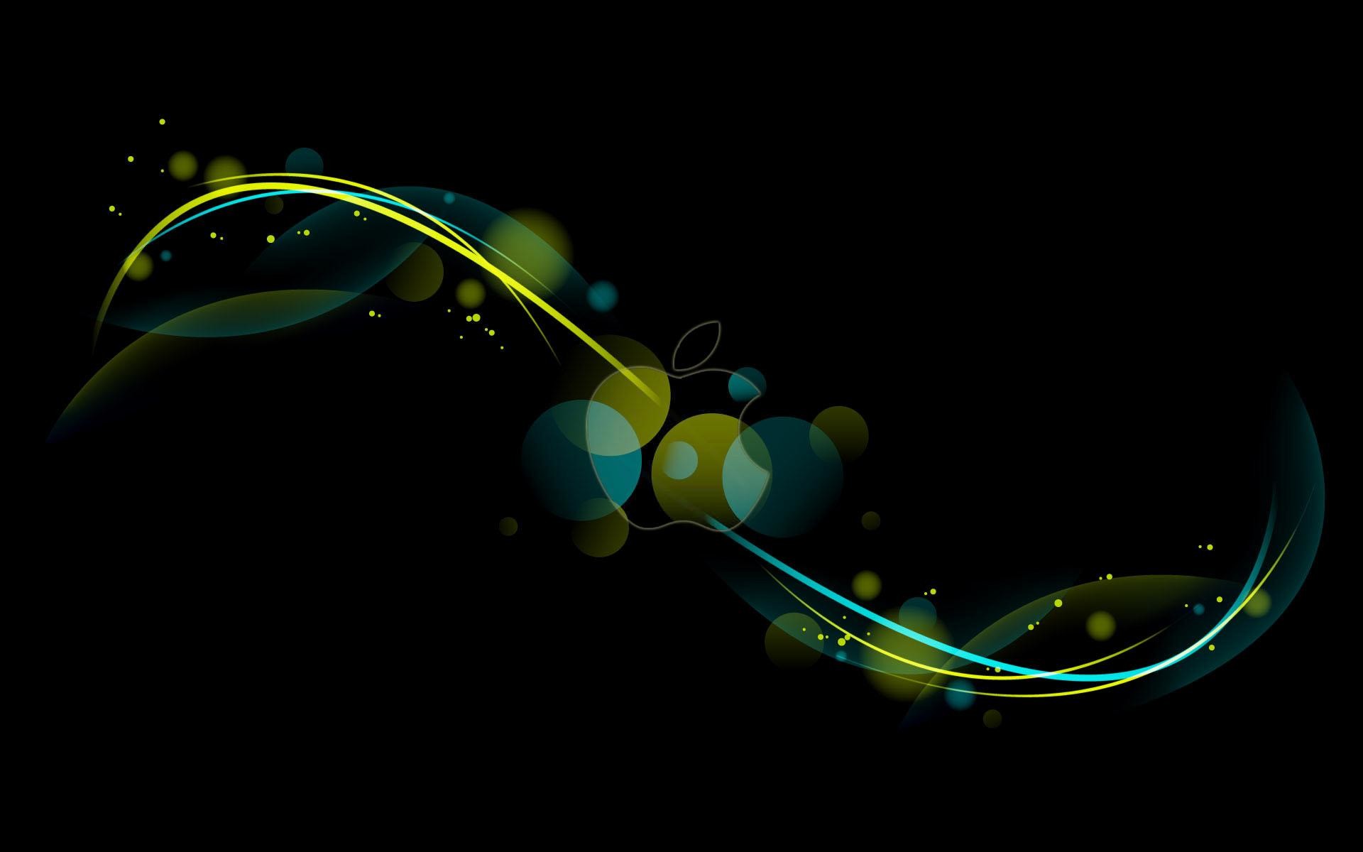 Astratto, Linee luminose, Sfondo nero, Bokeh, Full HD, wallpaper per PC