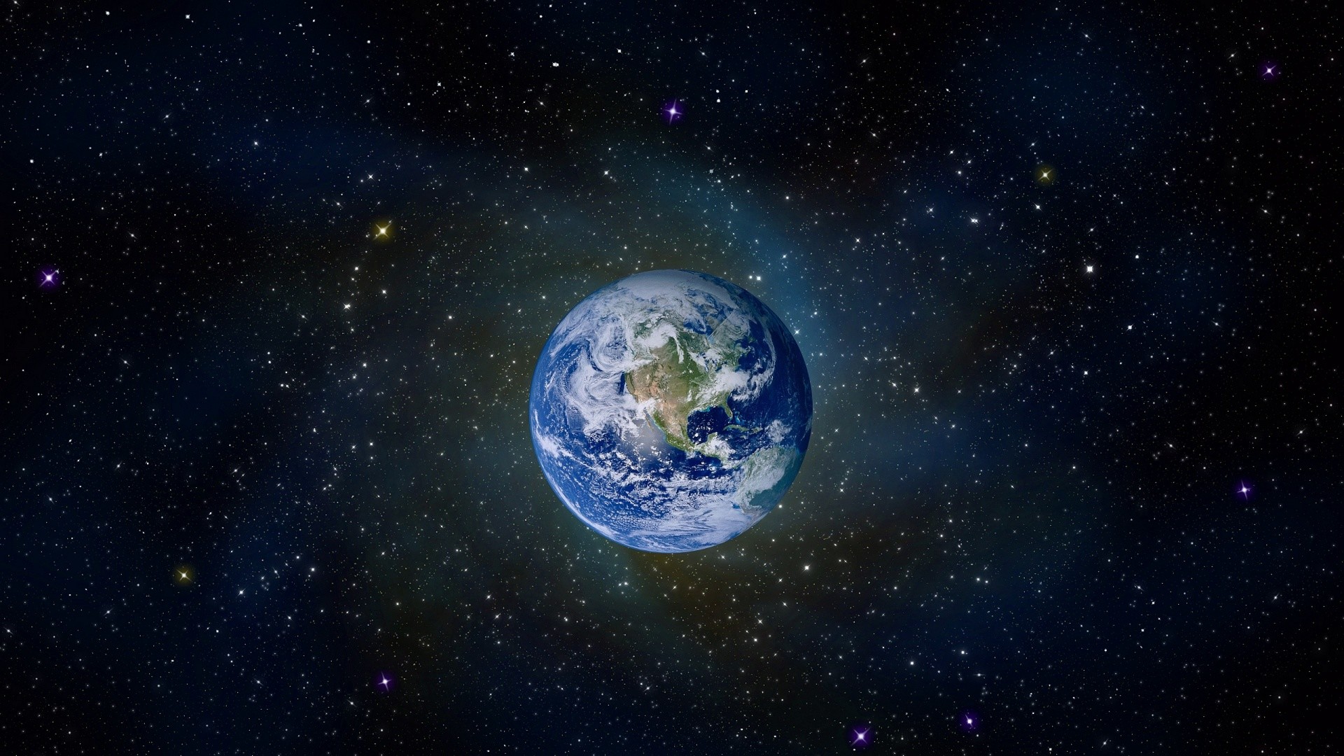 Terra, Pianeta, Stelle, Spazio, 1920x1080, immagine di sfondo