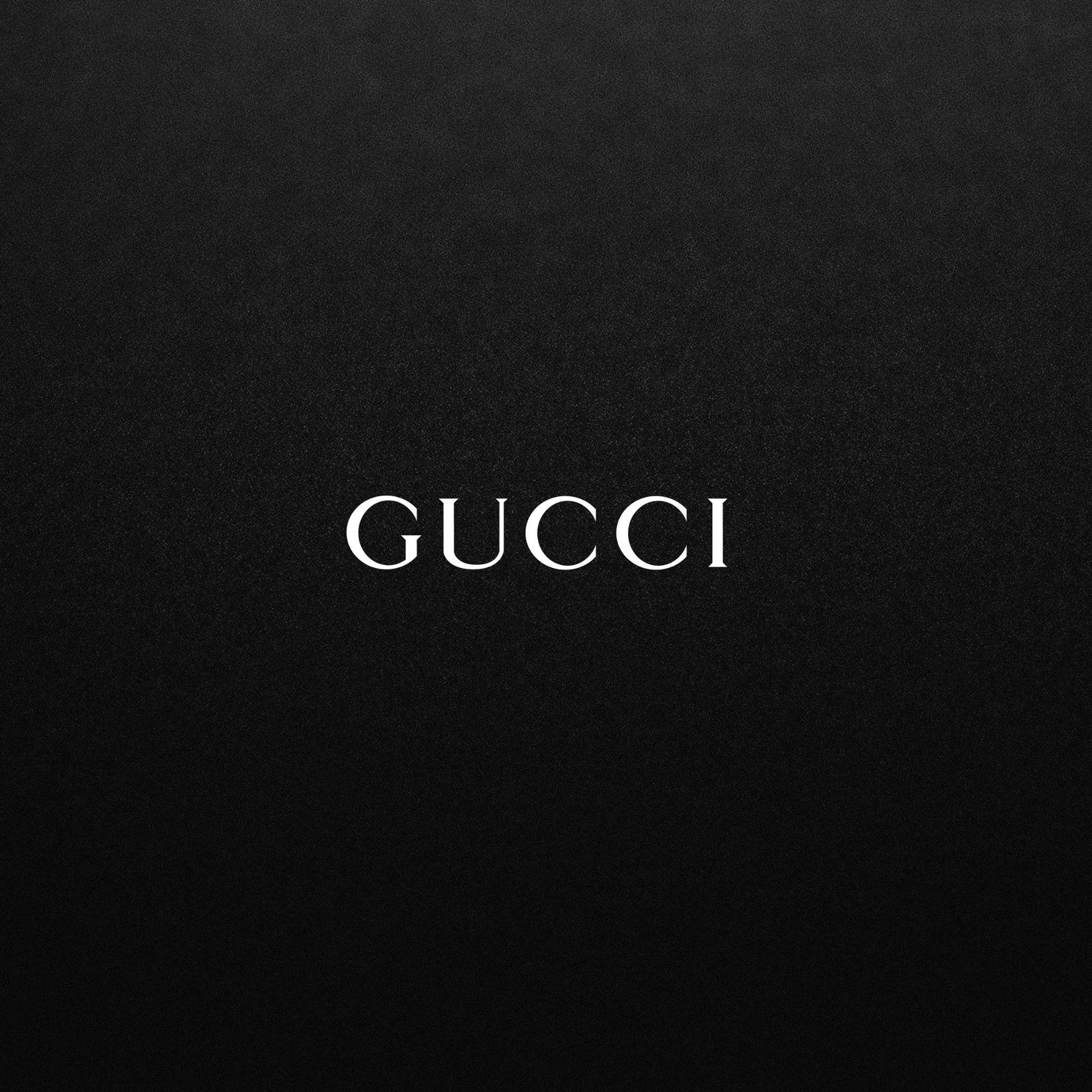 Gucci, Logo, Nero, Minimalista, Full HD, sfondo per iPad e tablet