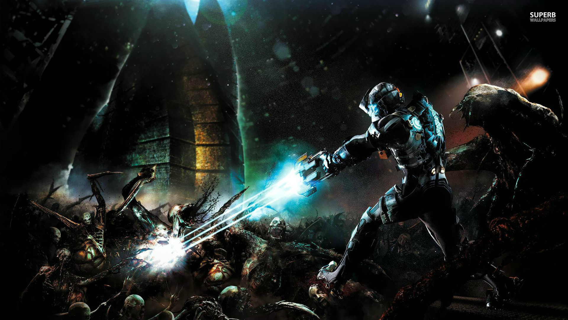 Isaac Clarke, Dead Space 2, Necromorfi, Plasma cutter, Combattimento, sfondo Full HD per portatile