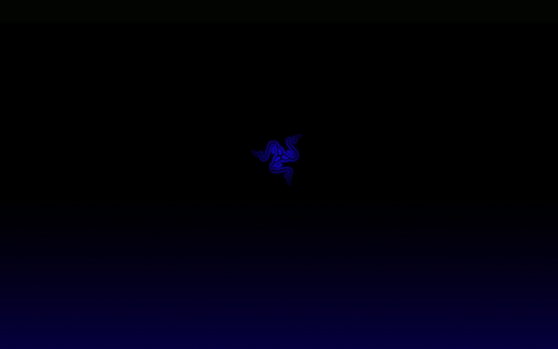 Razer, Logo Razer, Blu, Minimalismo, Sfondo nero, 1920x1200, wallpaper desktop