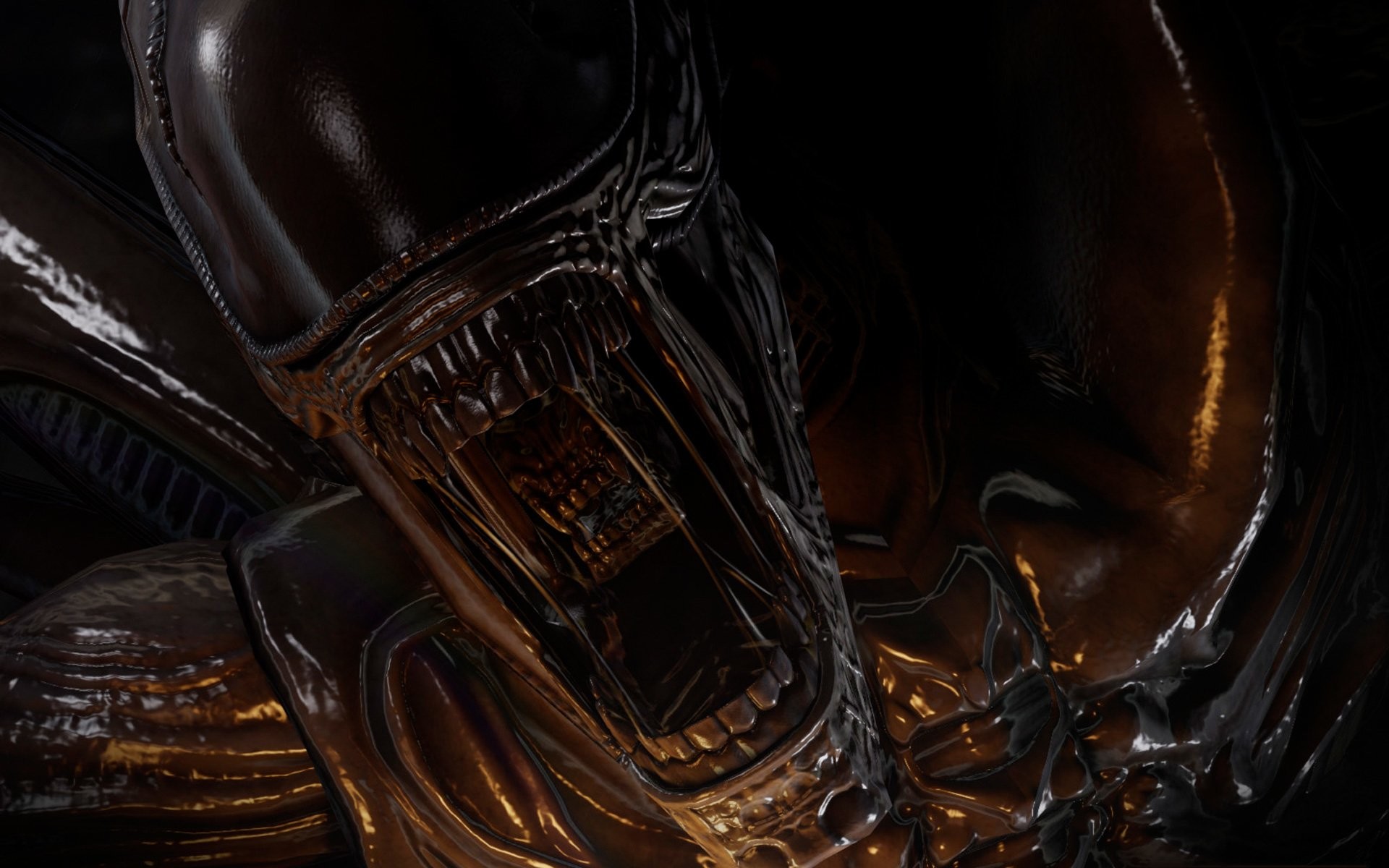 Xenomorfo, Alien, Fauci, Primo piano, 16:10 Full HD, sfondo widescreen