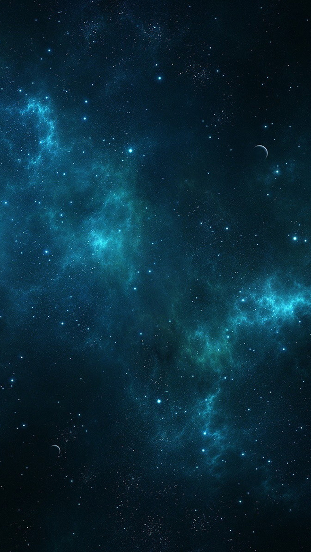 Nebulosa, Spazio, Stelle, Blu scuro, sfondo smartphone