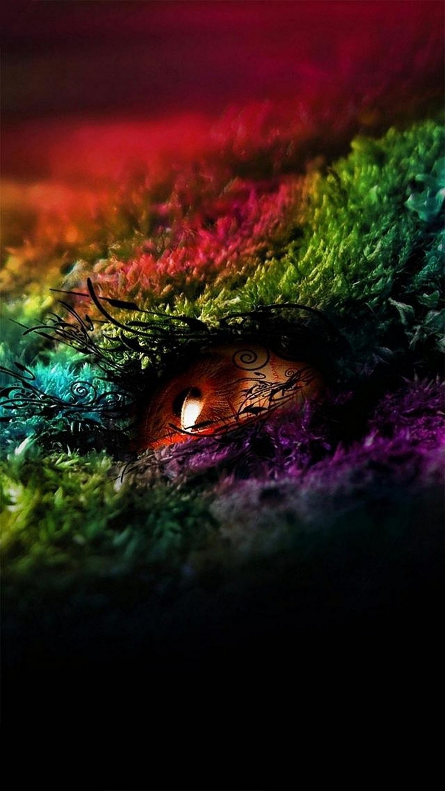Occhio, Arte digitale, Colori vivaci, sfondo per LG G4