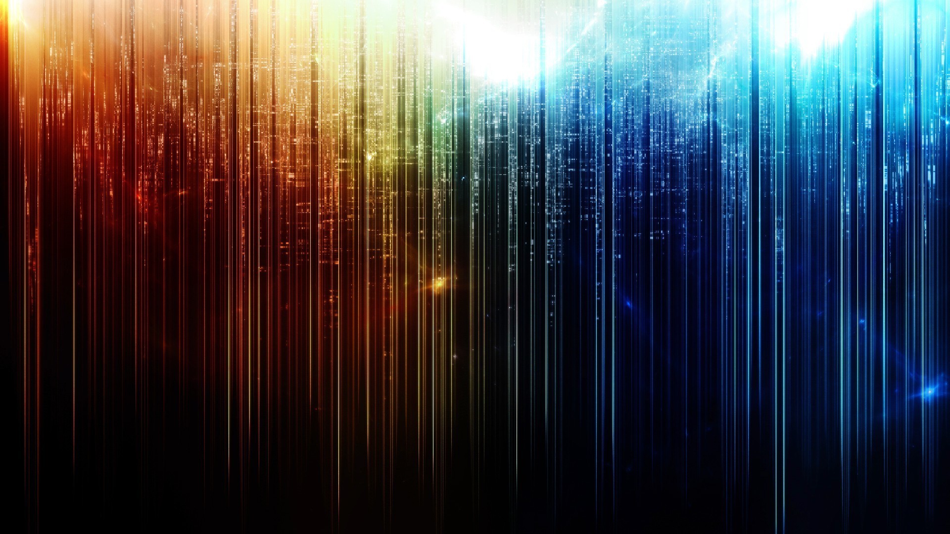 Linee verticali, Luci colorate, Astratto, 1920x1080, immagine di sfondo