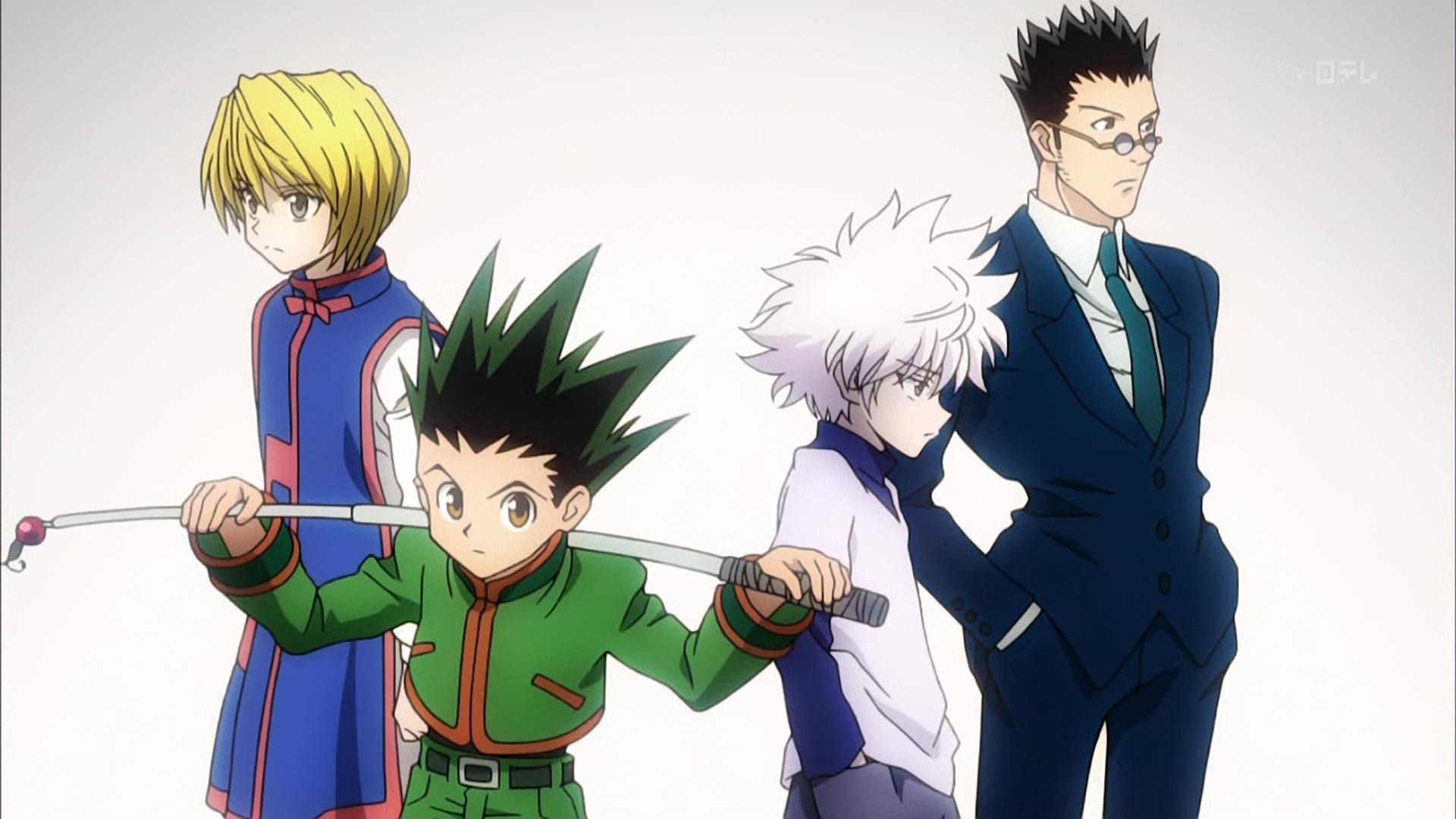Gon Freecss, Killua Zoldyck, Kurapika, Leorio Paradinight, Hunter x Hunter, sfondo Full HD per portatile