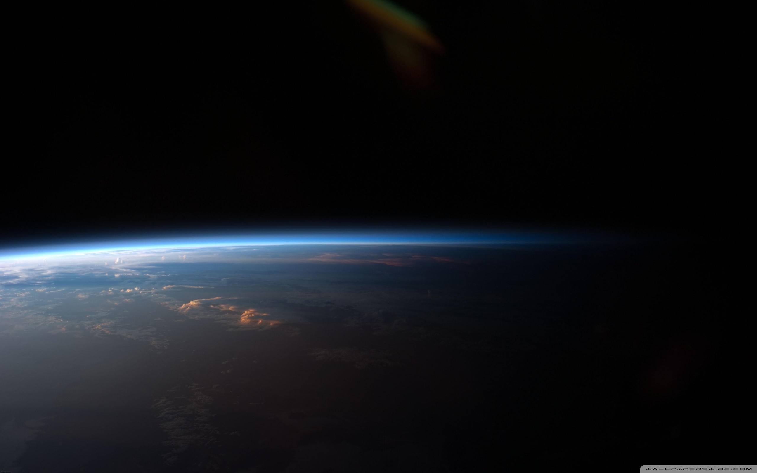 Terra, Spazio, Orbita, Buio, 2560x1600, wallpaper desktop