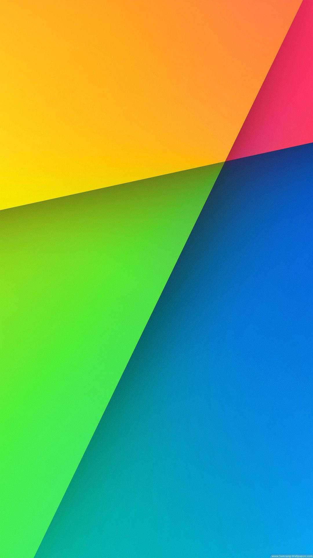Nexus 7, Android, Geometrico, Multicolore, schermata Home dello smartphone