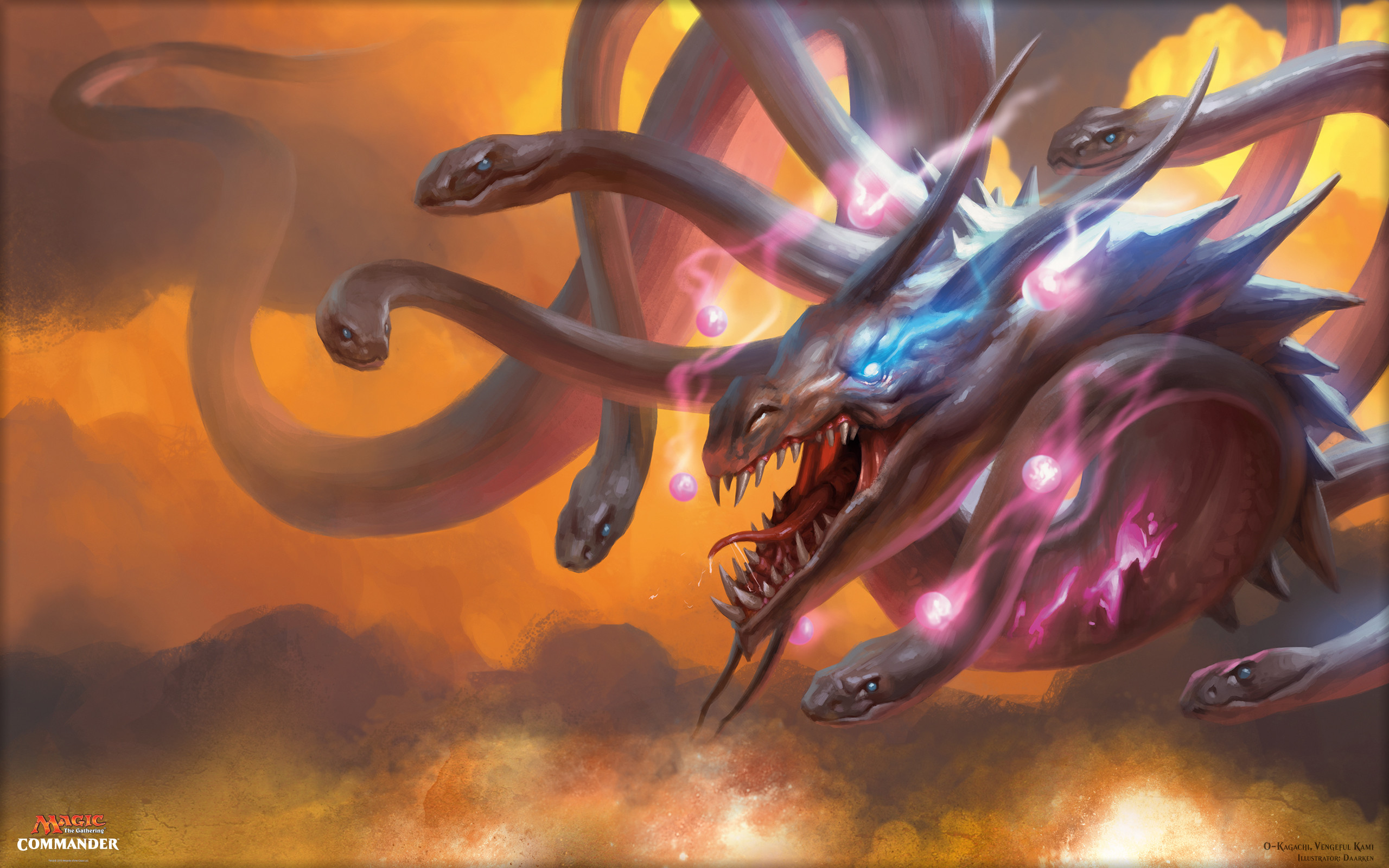 Magic: The Gathering, Commander, Drago, Serpenti, 2560x1600, sfondo per PC
