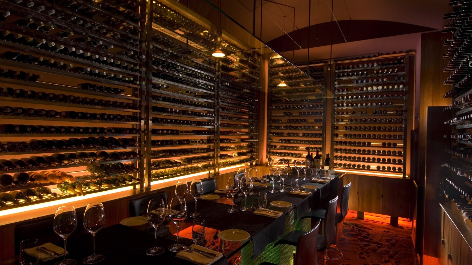Cantina di vini, Ristorante, Enoteca, Bottiglie, Interni, Full HD, sfondo per portatile
