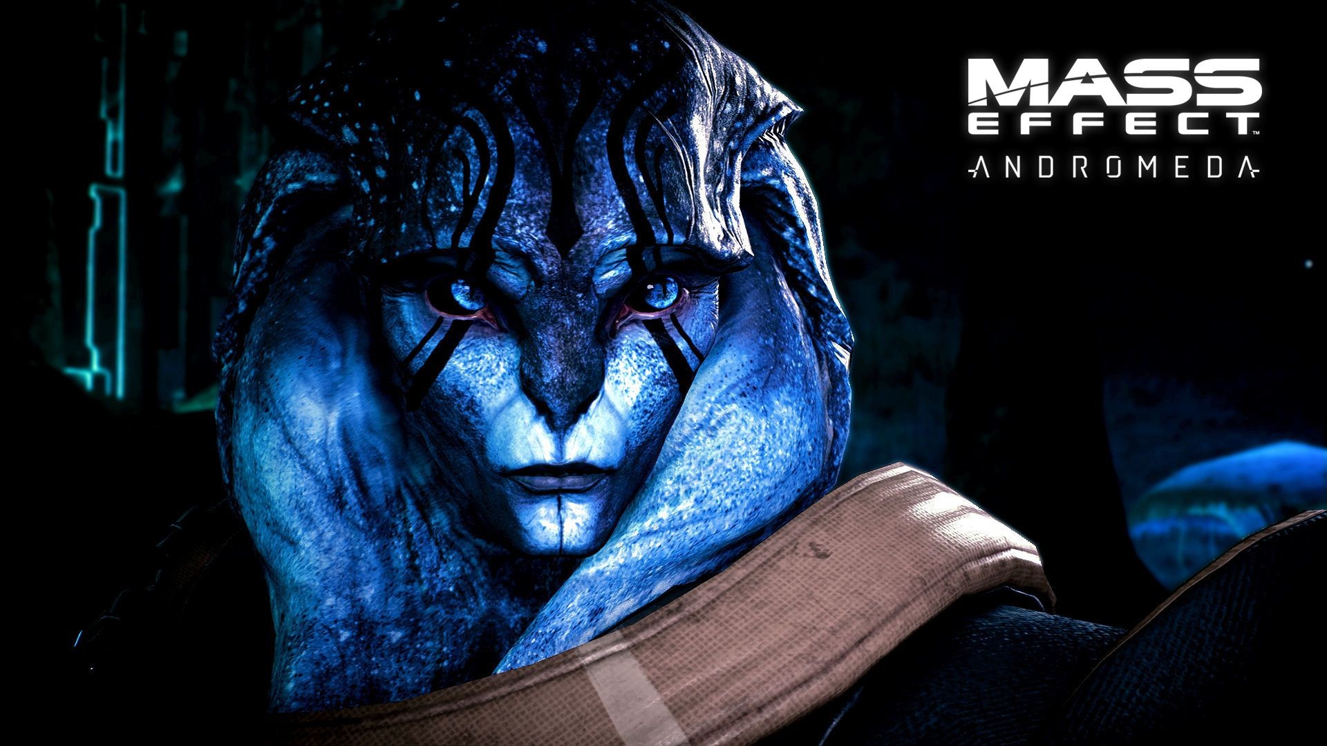 Jaal, Mass Effect: Andromeda, Angara, Primo piano, Logo, Full HD 1080p, sfondo desktop