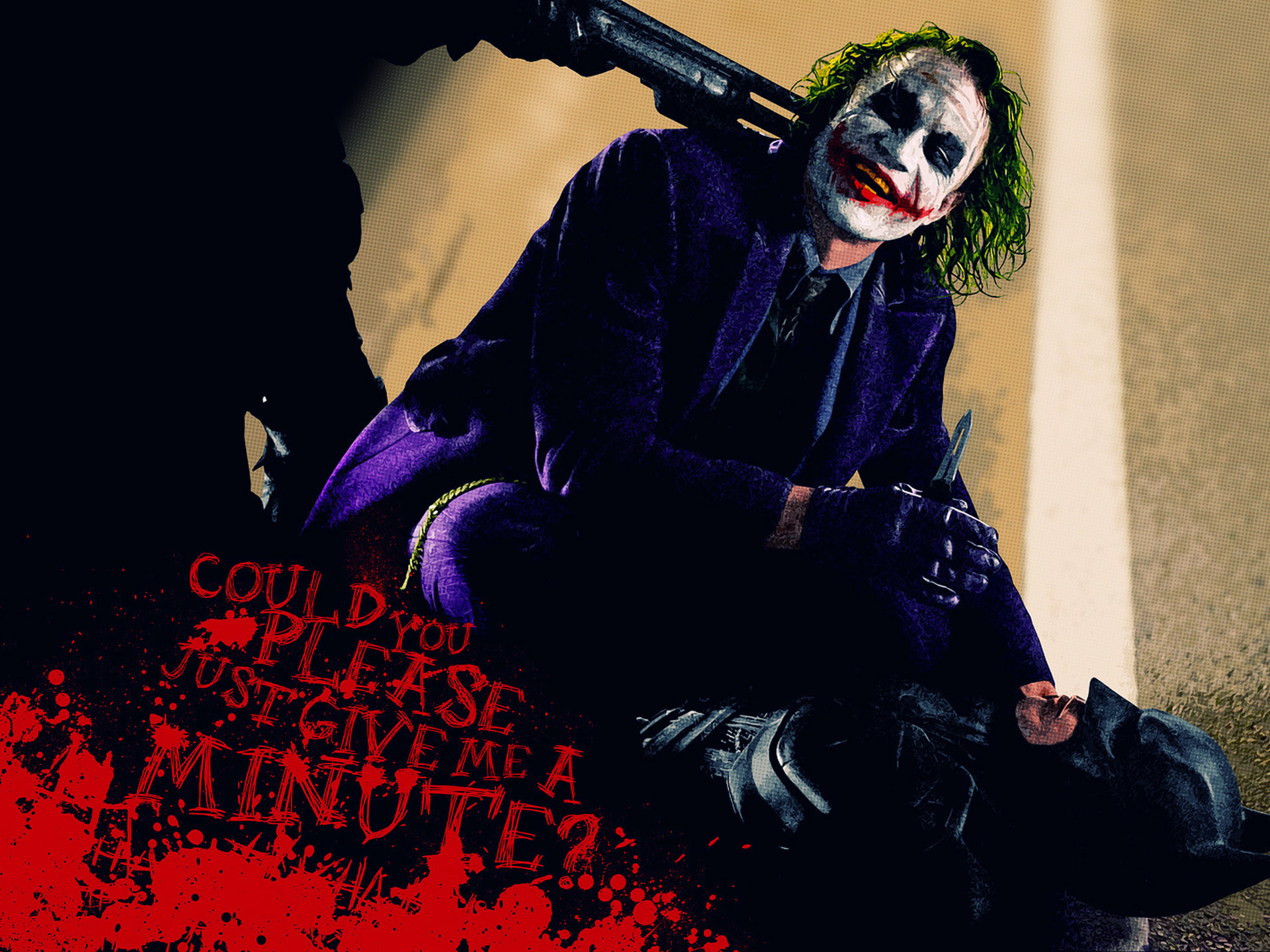 Joker, Heath Ledger, Il cavaliere oscuro, Citazione, Batman, Full HD, sfondo per iPad e tablet