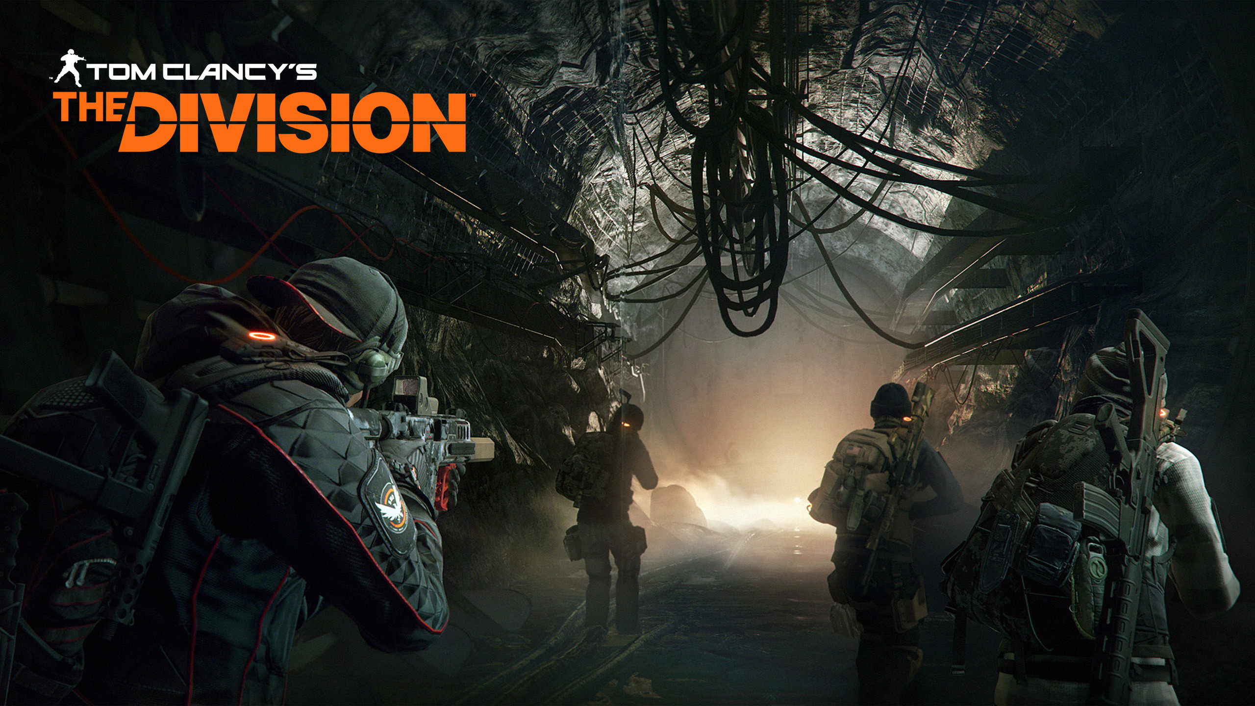 Tom Clancy's The Division, Agenti, Combattimento, Logo, 2560x1440, immagine di sfondo