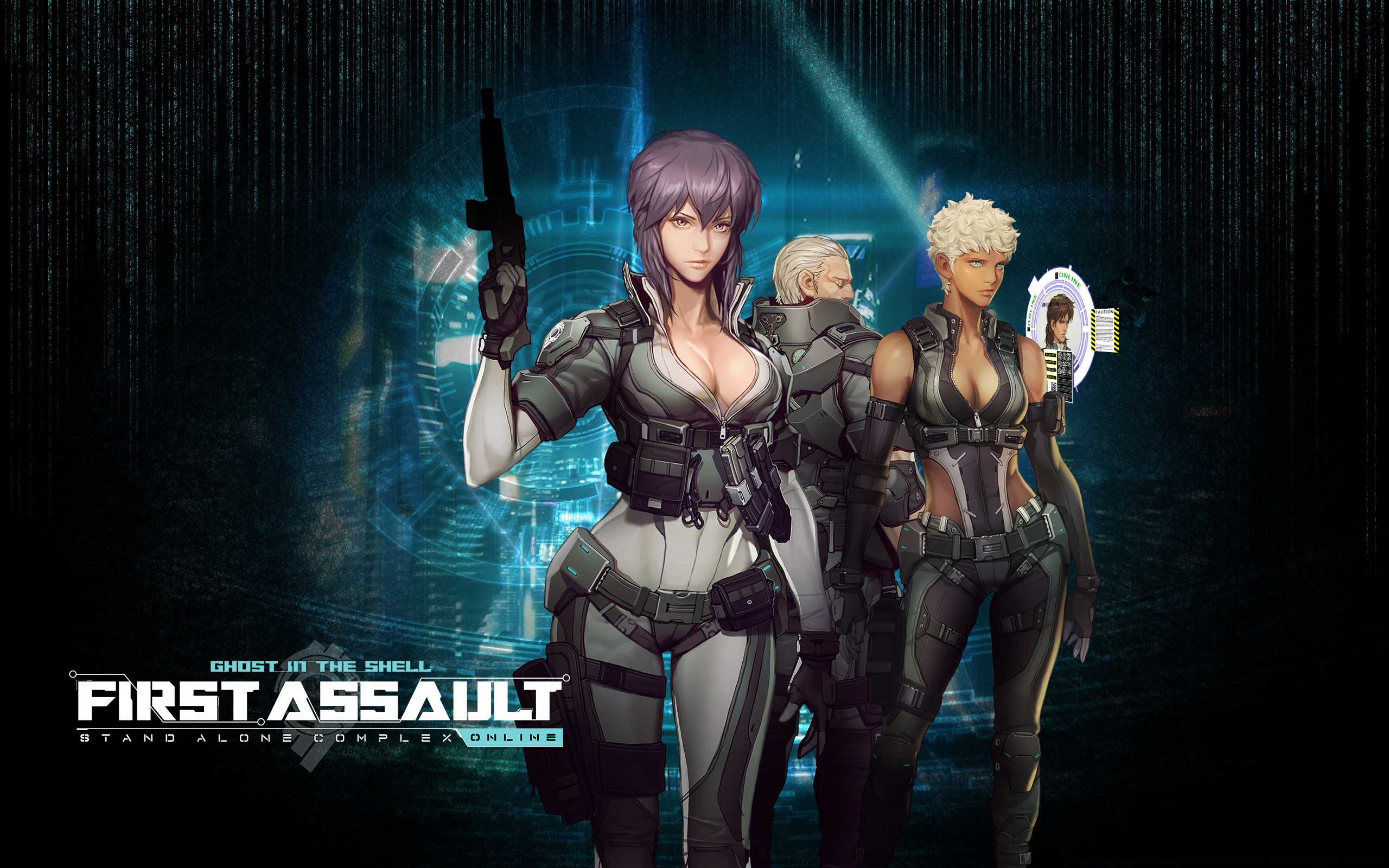 Ghost in the Shell: First Assault, Motoko Kusanagi, Batou, Videogioco, sfondo desktop 2K